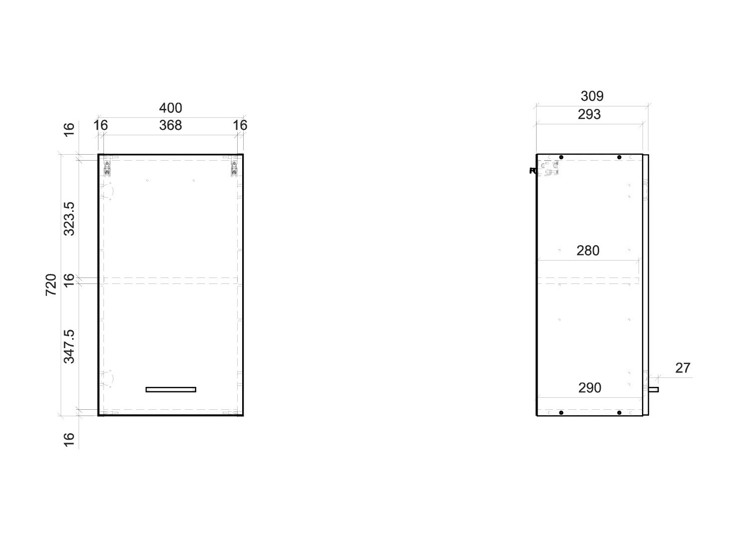 Dulap de perete modular Quti 114