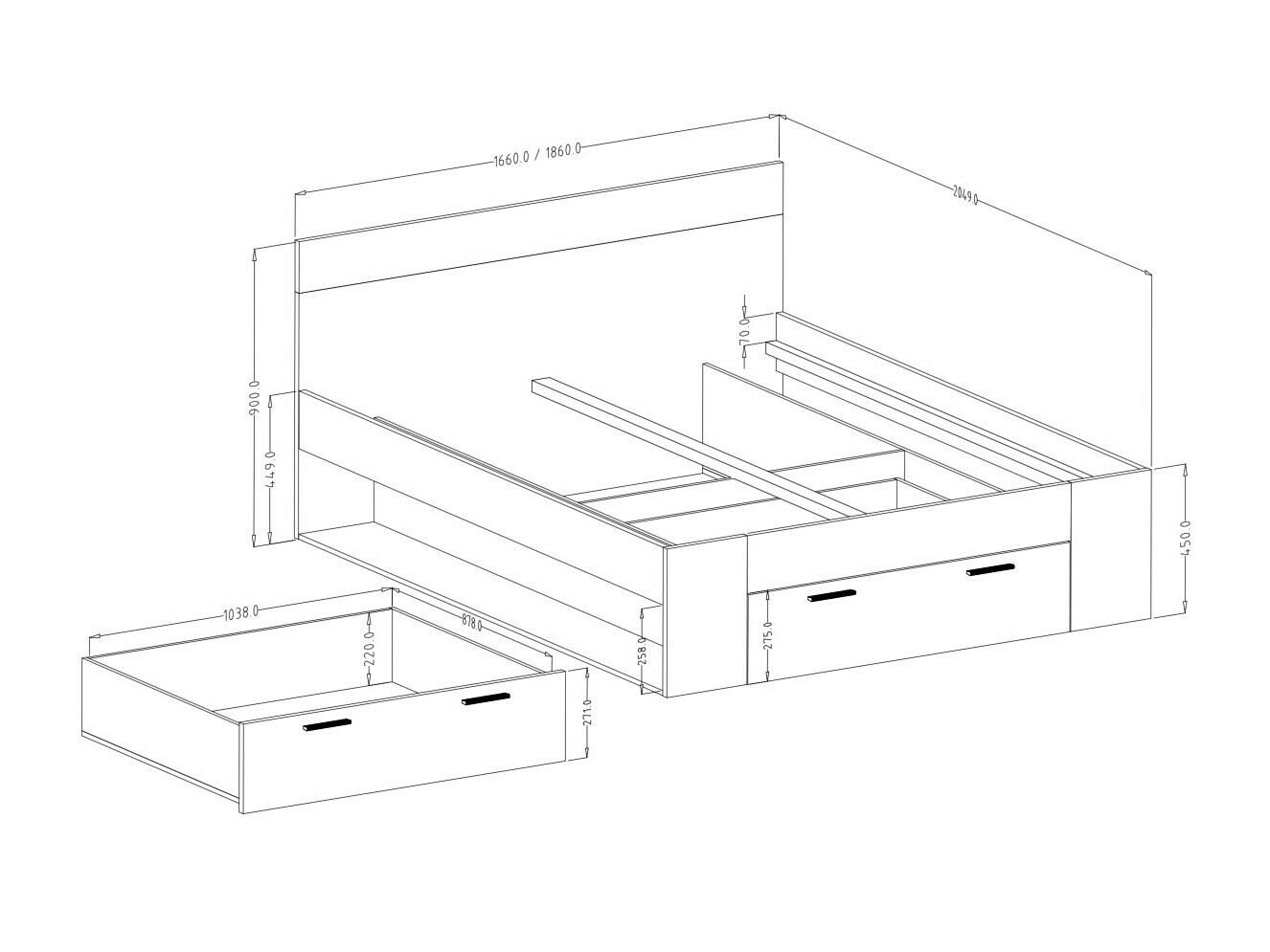 Pat Melvele 108 (Stejar + Negru)