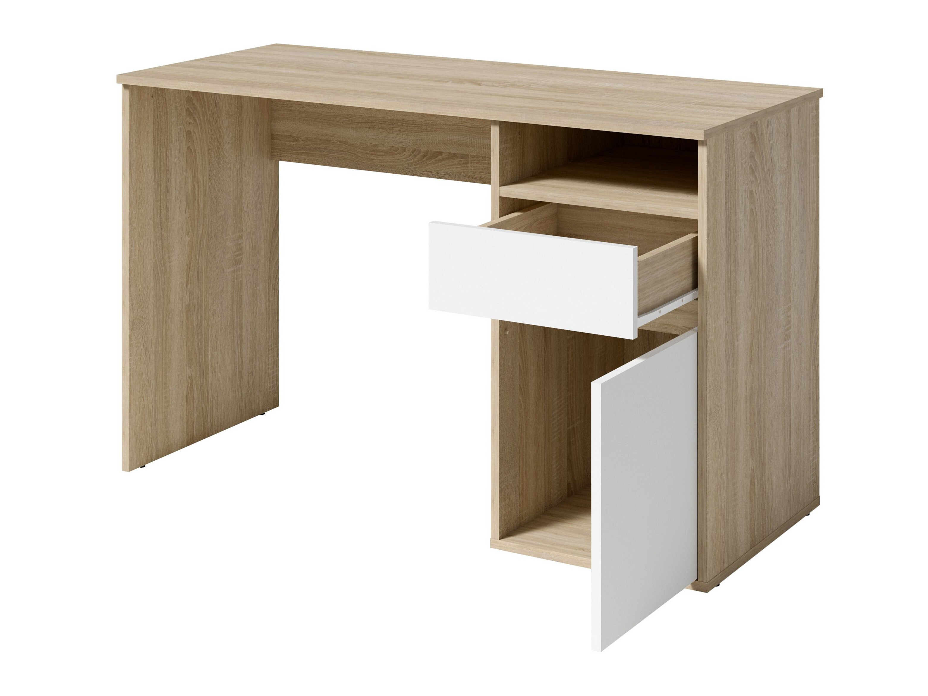 Birou Baytown 190 (Alb + Stejar Sonoma)