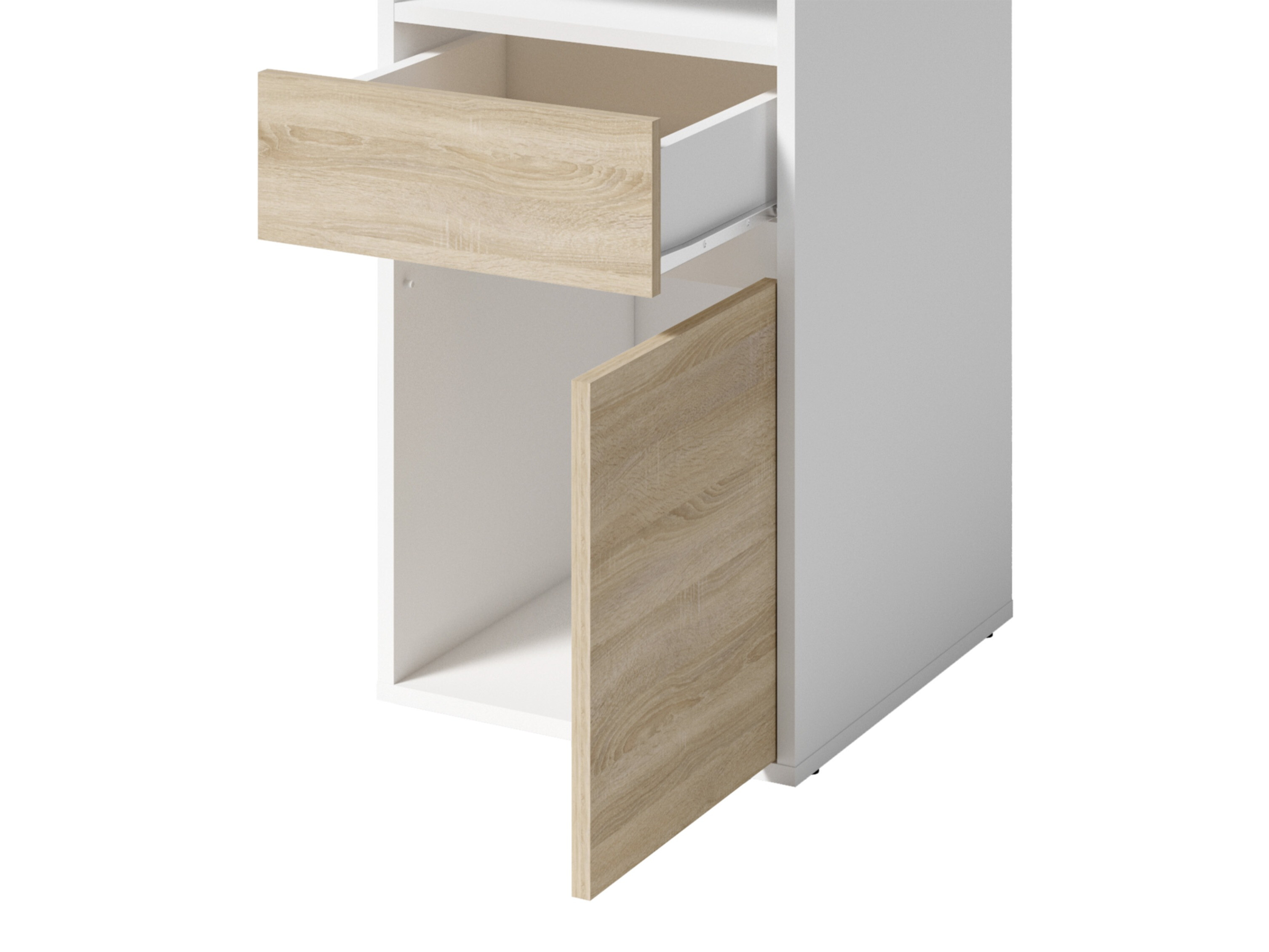 Birou Baytown 190 (Alb + Stejar Sonoma)