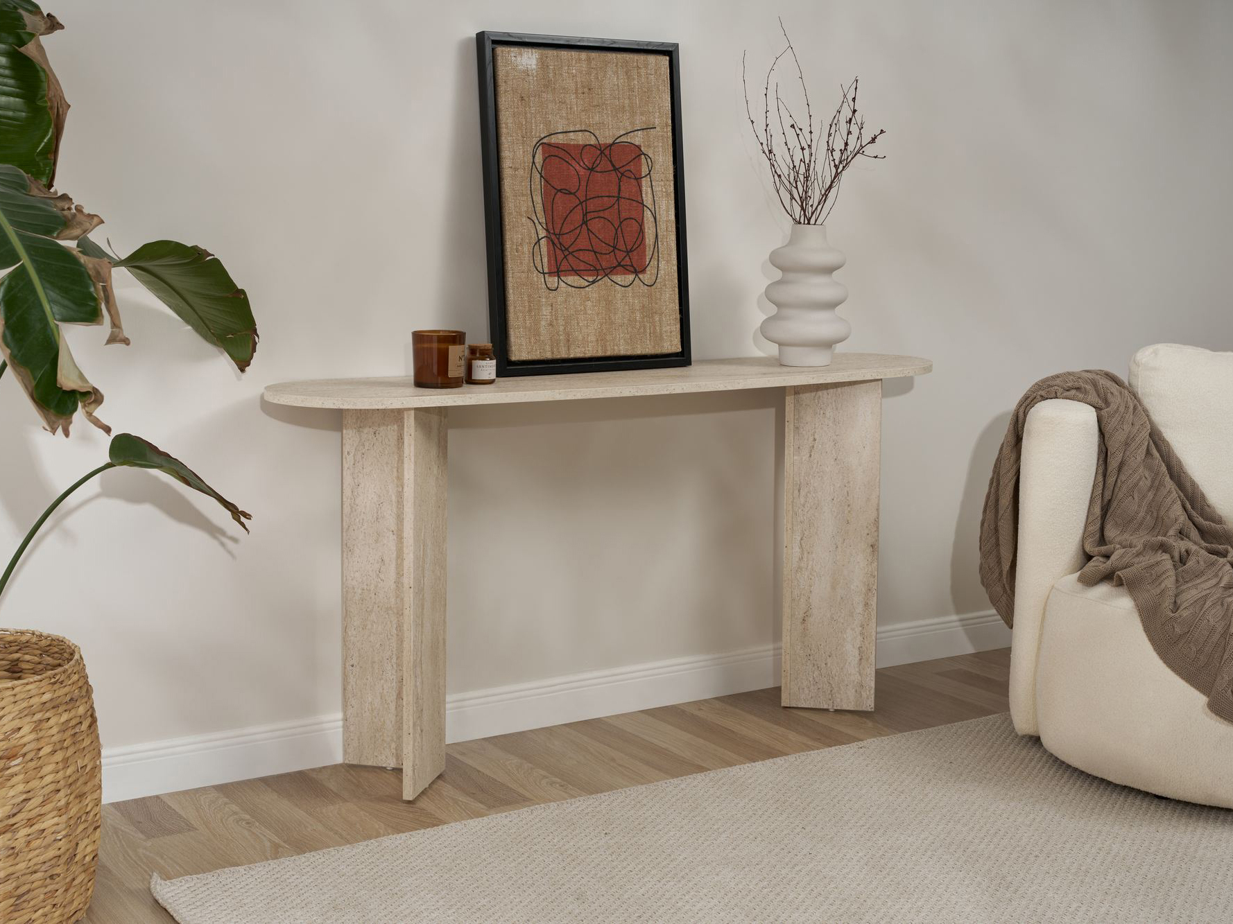 Consolă Novato 133 (Travertin ușor)