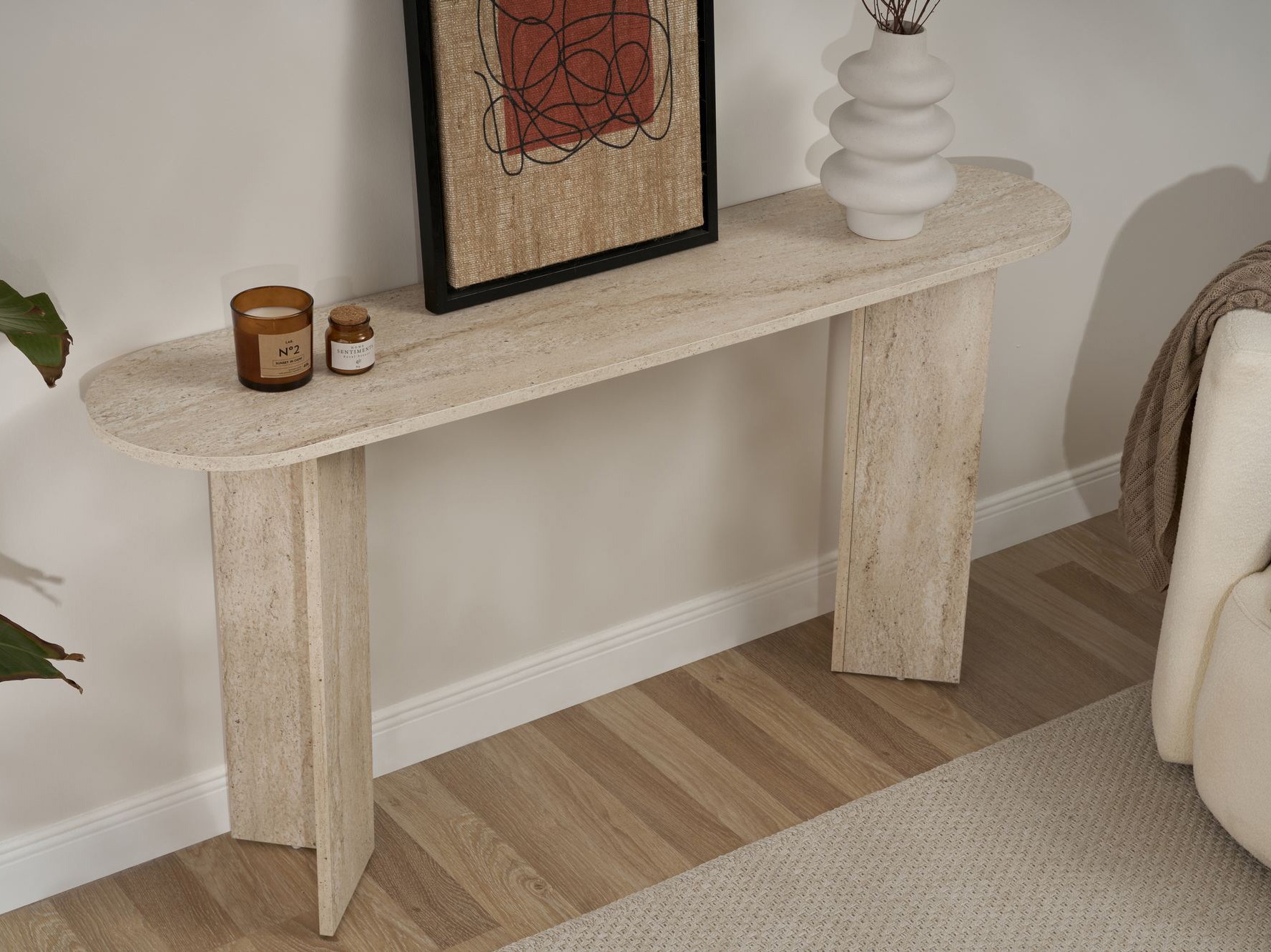Consolă Novato 133 (Travertin ușor)