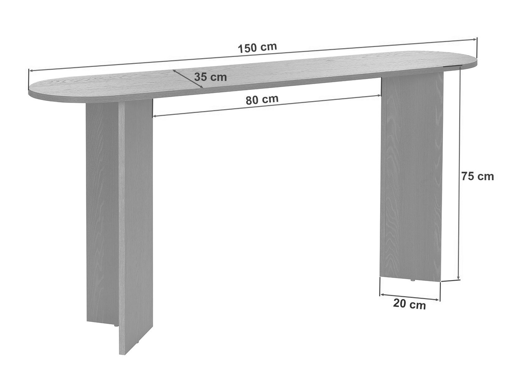 Consolă Novato 133 (Travertin ușor)