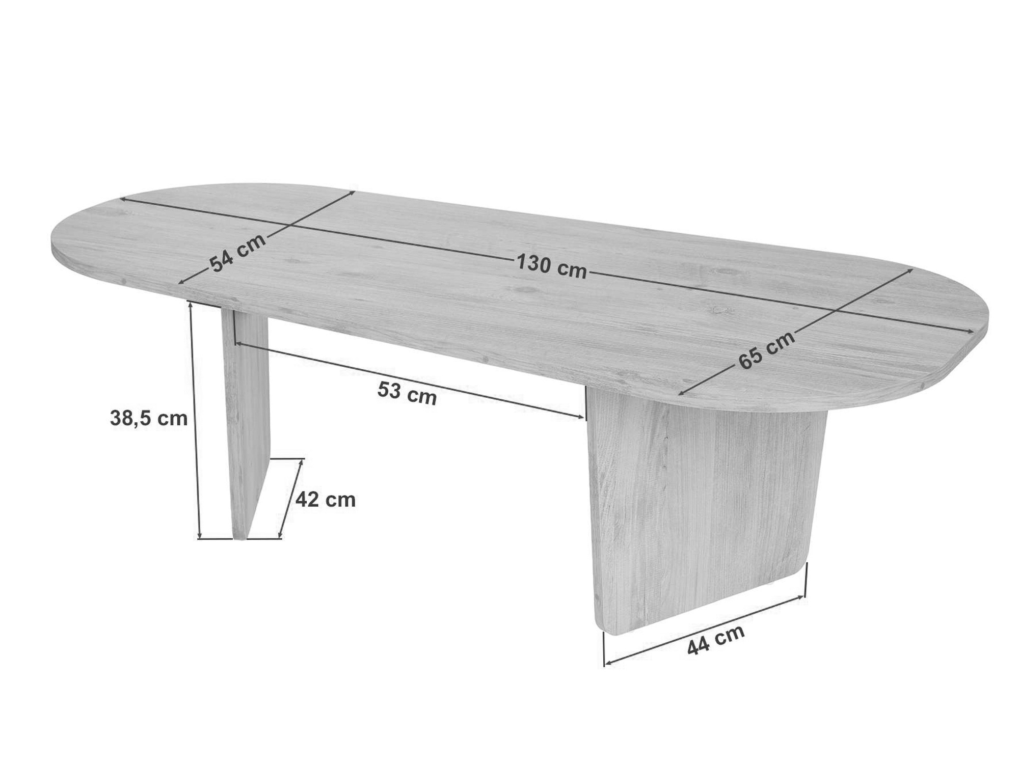 Măsuță de cafea Novato 135 (Pin)