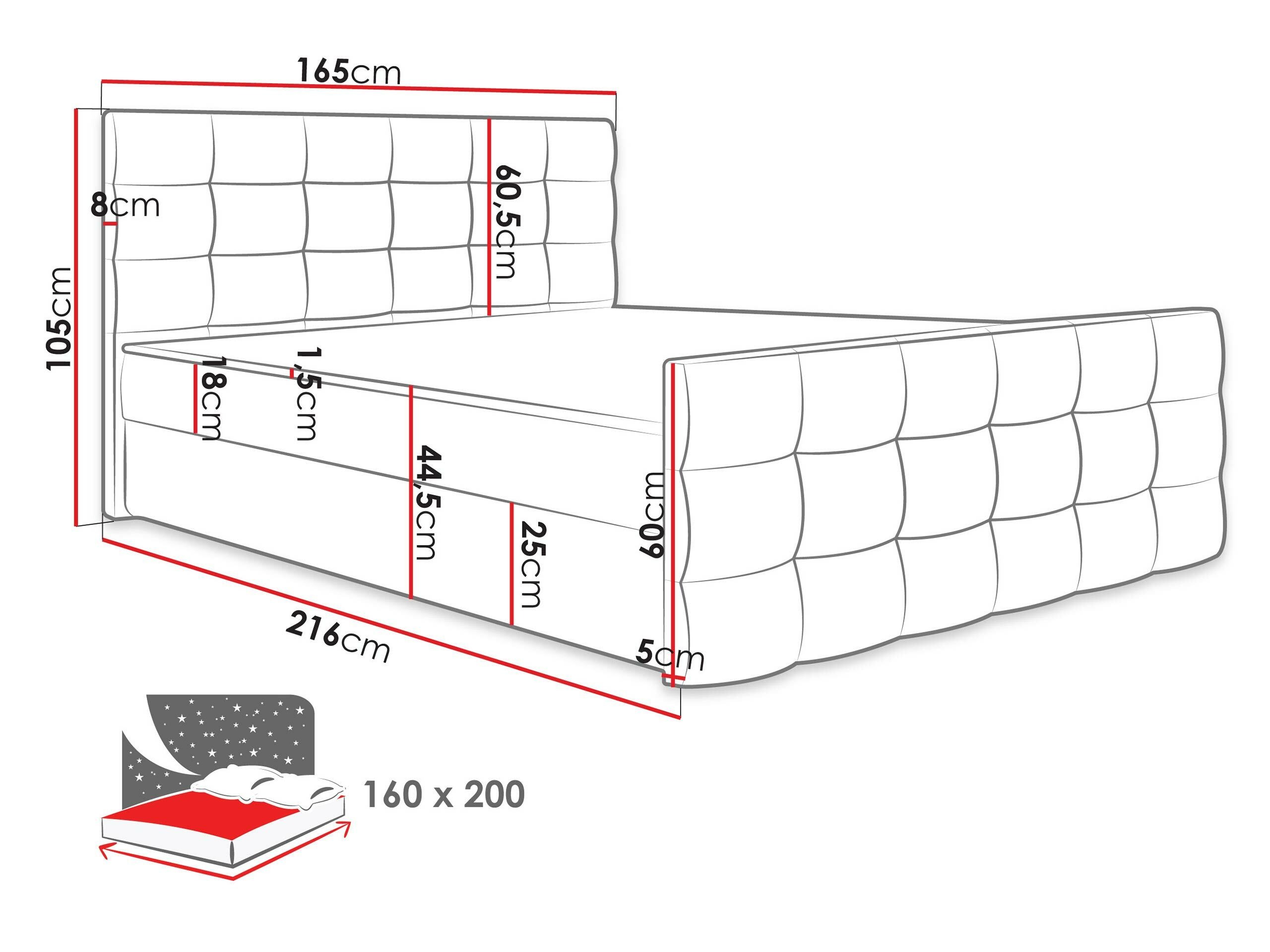 Pat boxspring Memphis 113 (Rico 13)