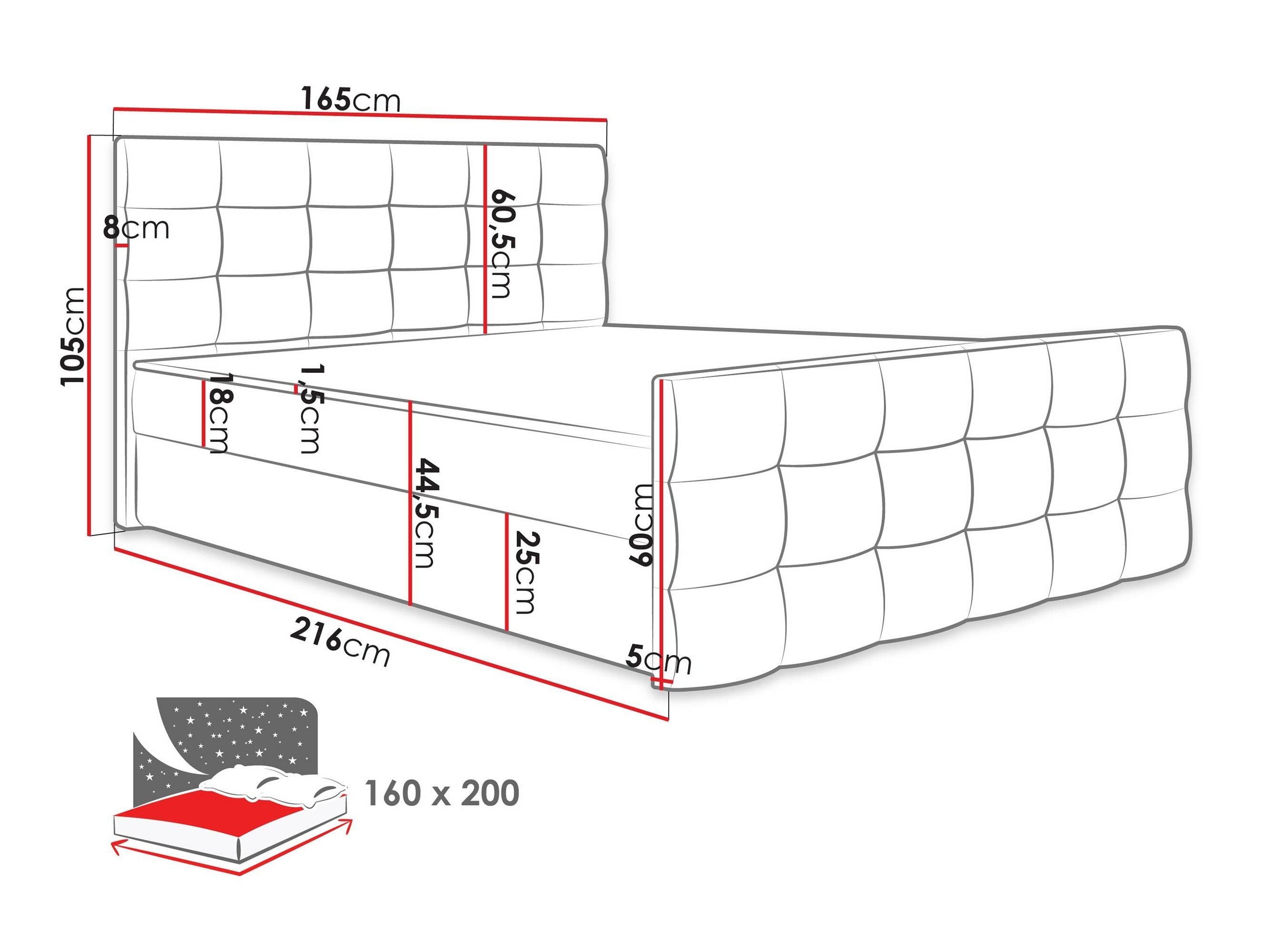 Pat boxspring Memphis 113 (Rico 23)