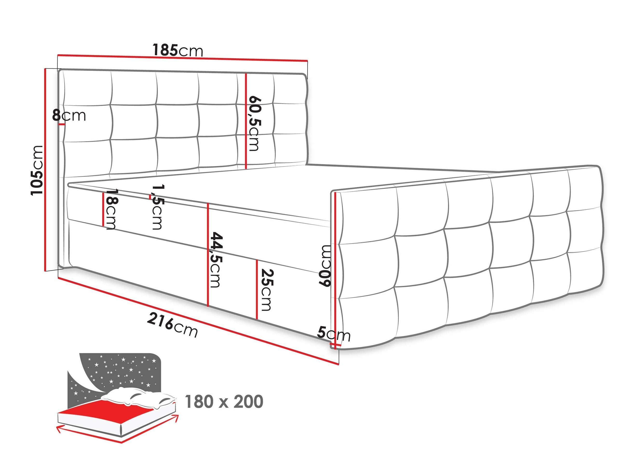 Pat boxspring Memphis 113 (Soft 011)