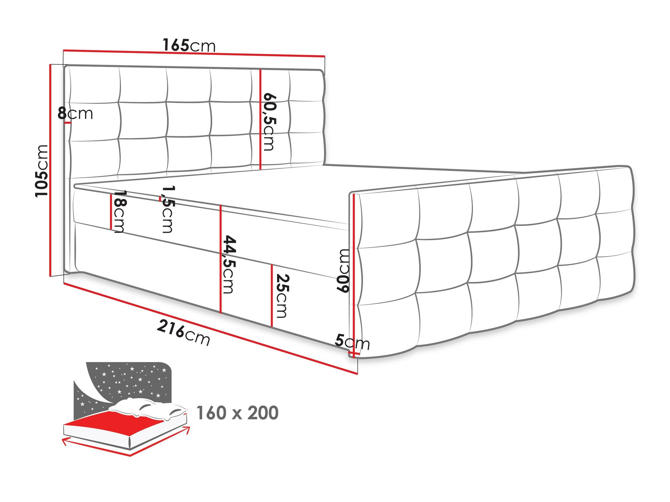 Pat boxspring Memphis 113 (Soft 017)
