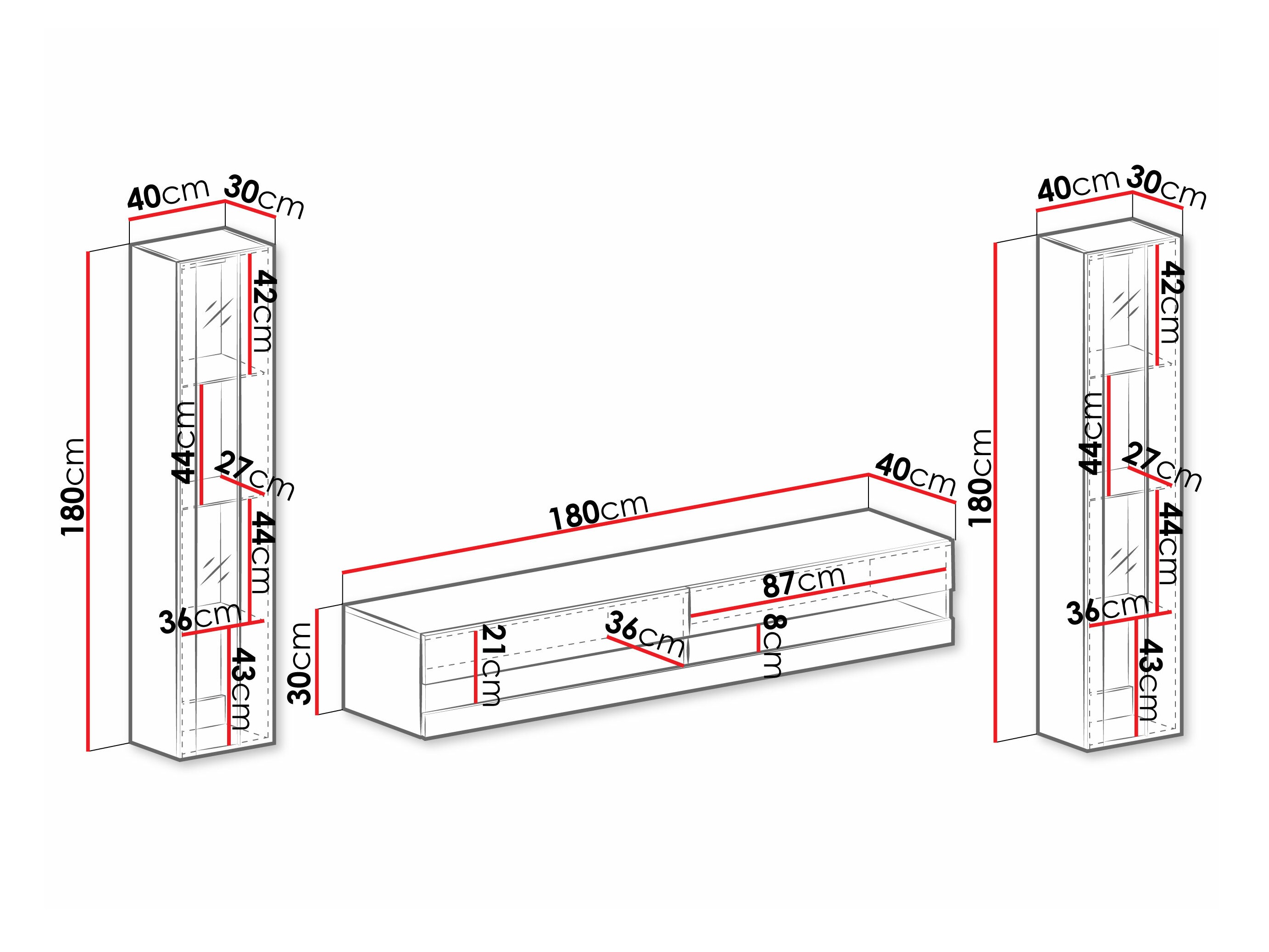 Set camera de zi Venenou 112 (Alb + Alb lucios)