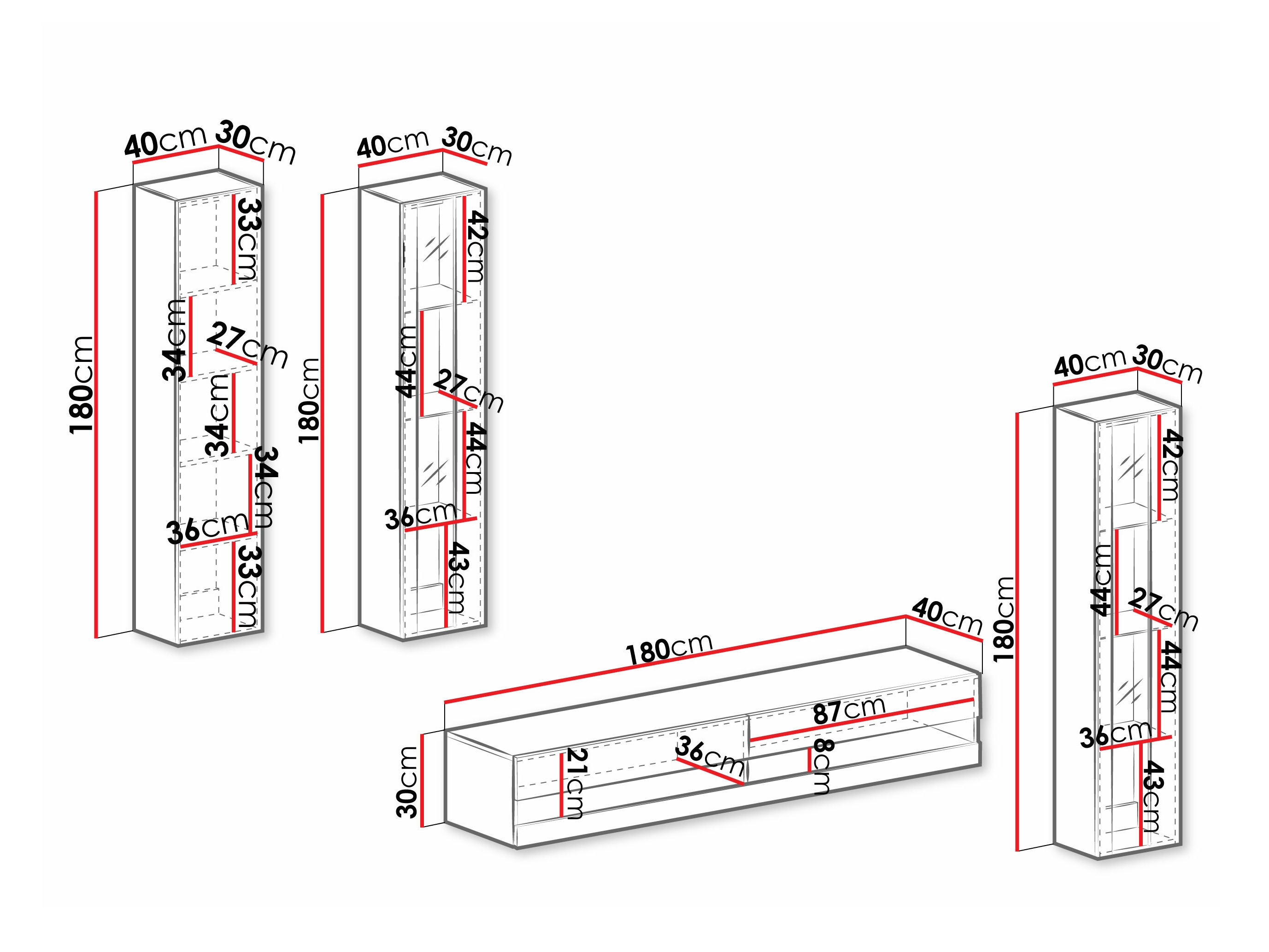 Set camera de zi Venenou 116 (Alb + Alb lucios)