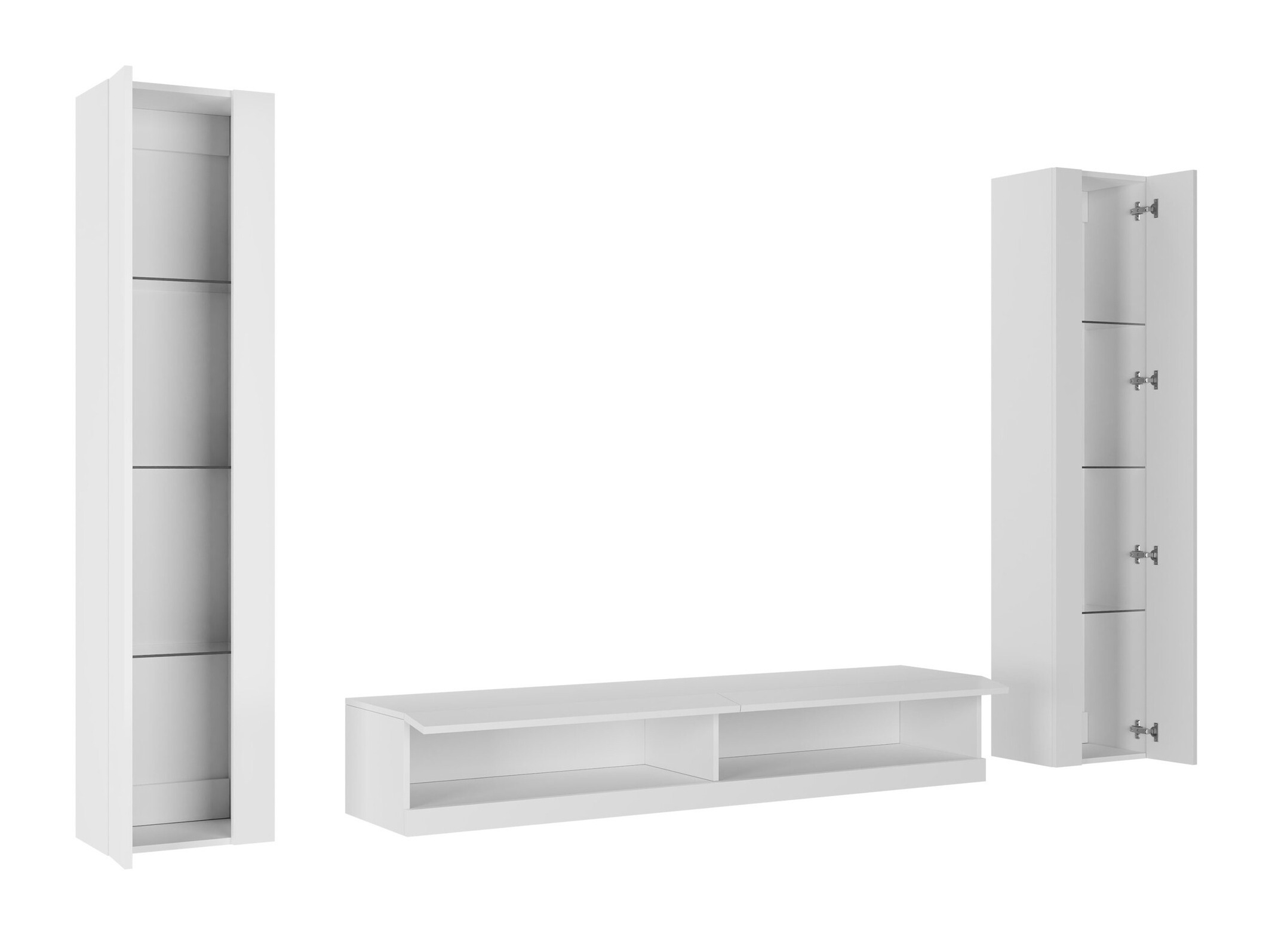 Set de living Vilrin V (Alb + Alb lucios)
