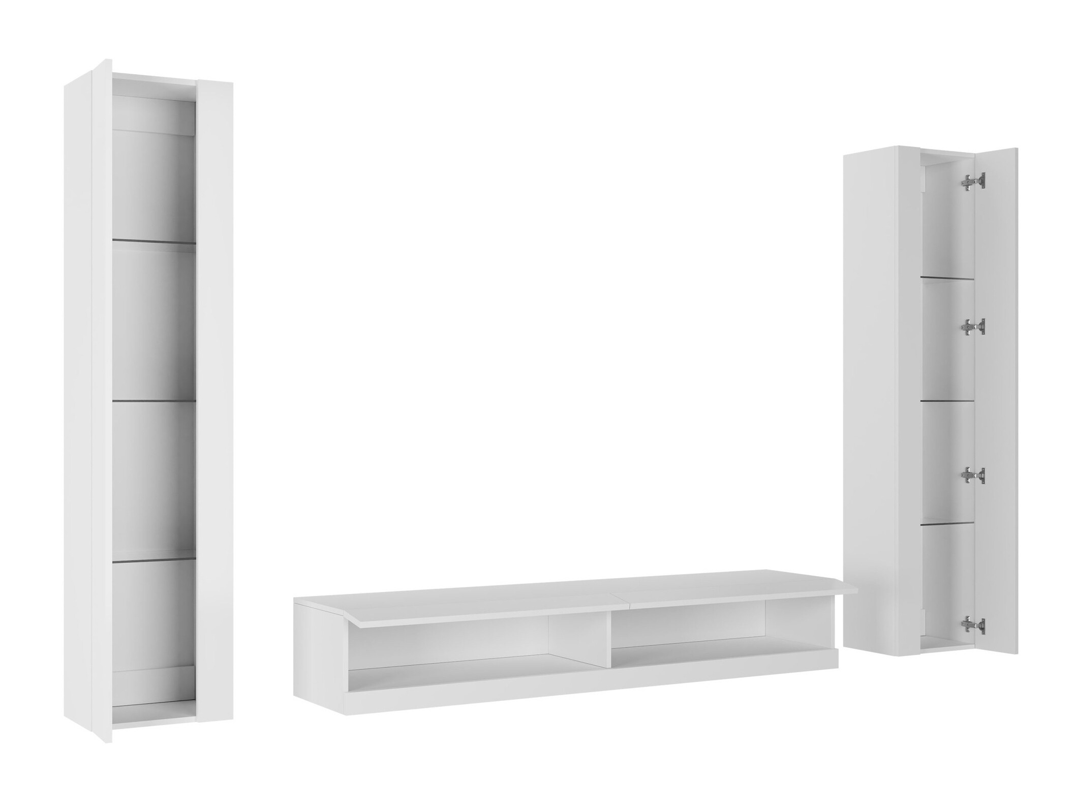 Set de living Vilrin V (Alb + Alb lucios)