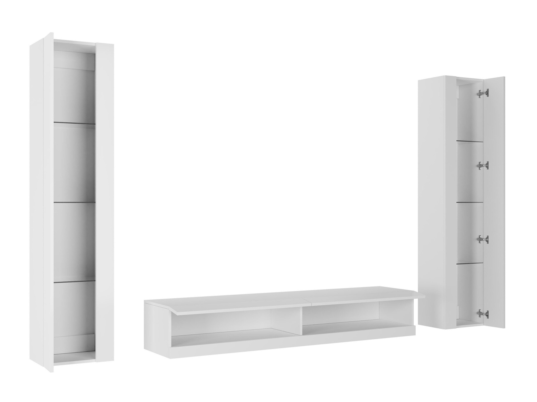 Set de living Vilrin V (Negru + Negru lucios)
