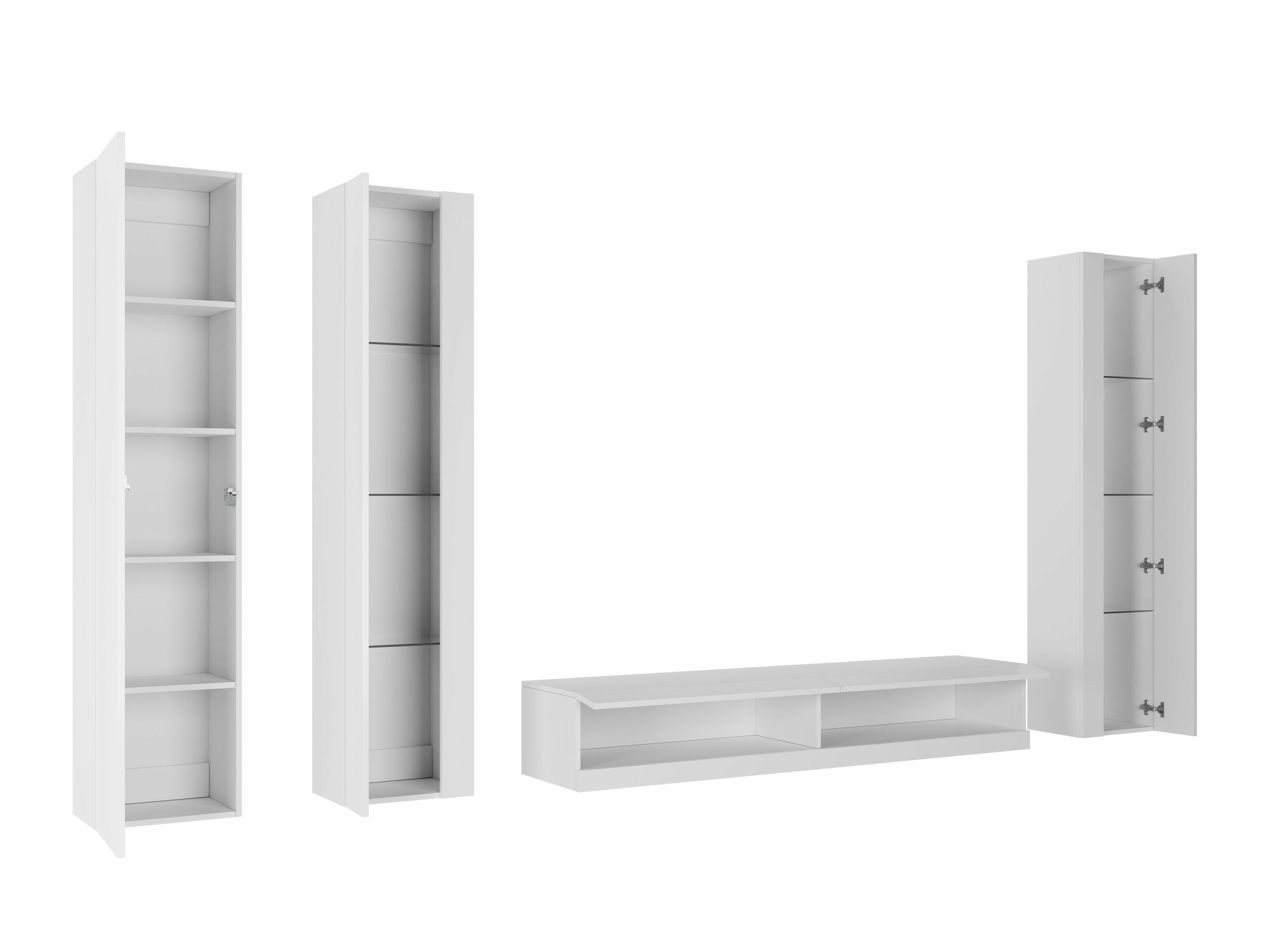 Set de living Vilrin VII (Negru + Negru lucios)