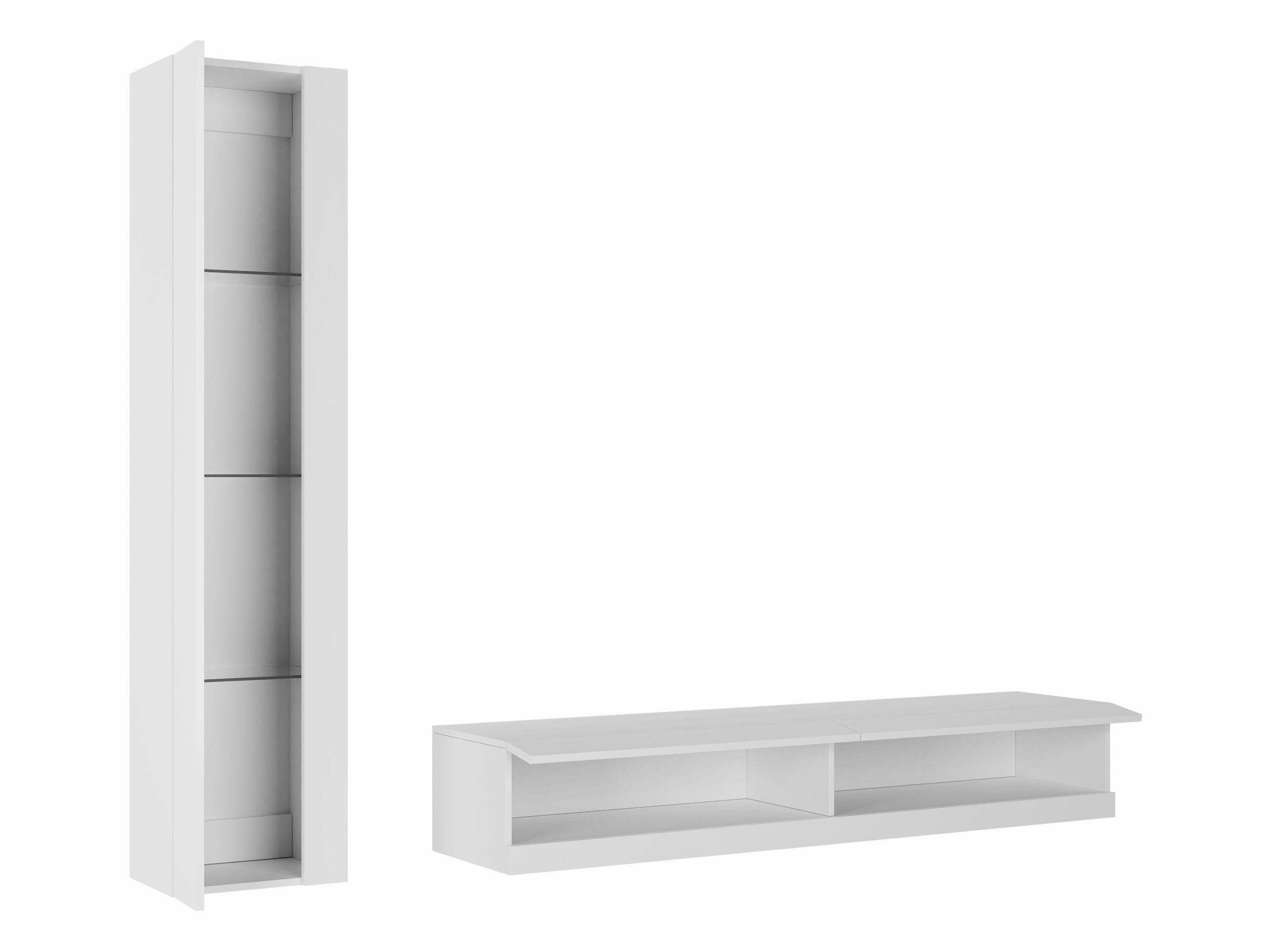 Set de living Vilrin VIII (Negru + Negru lucios)