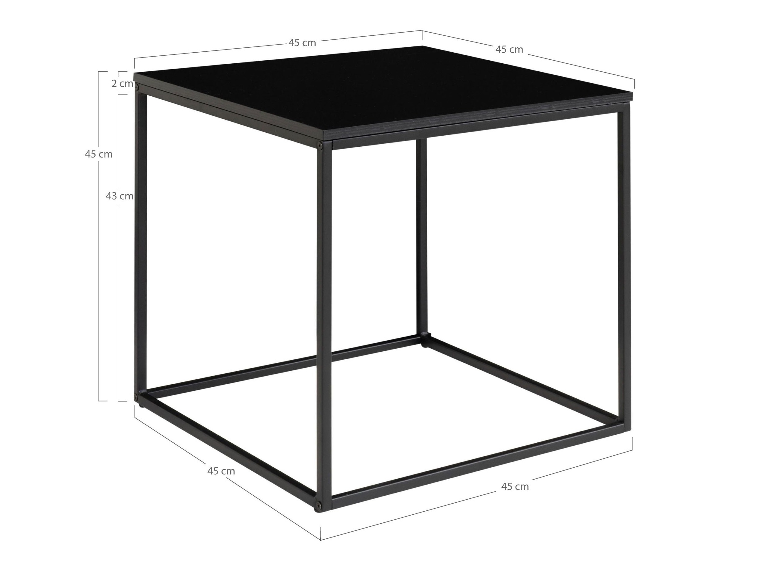 Măsuță laterală Sorbeni 111 (Negru)