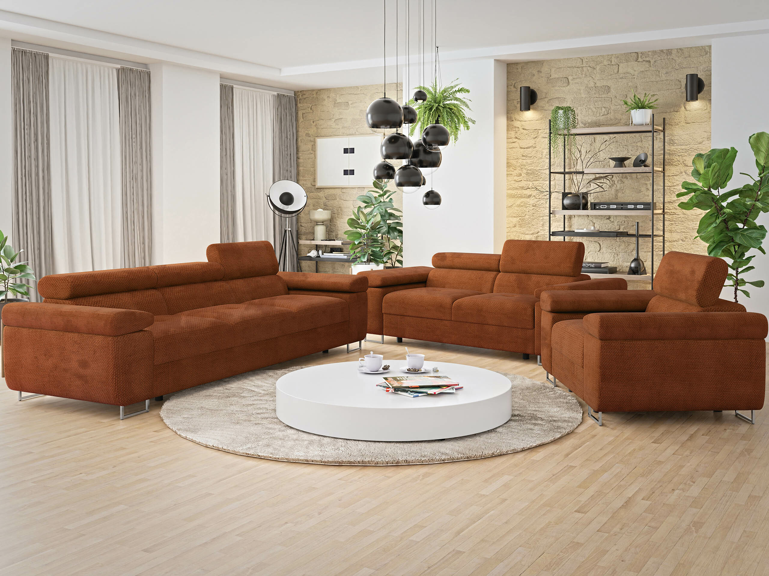 Set mobilier tapițat Comfivo Eliferu 107 (Flow 09)