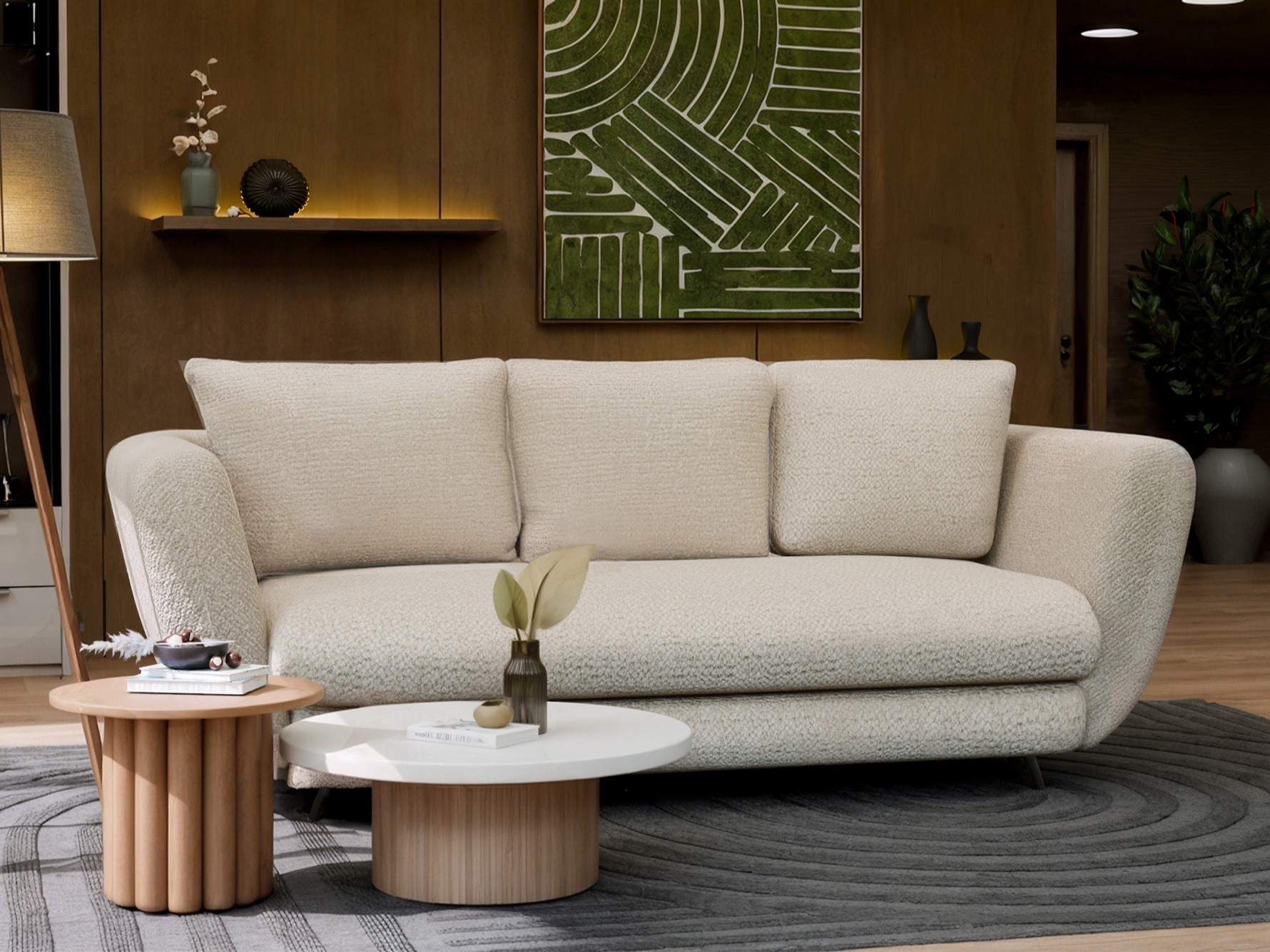 Canapea extensibilă Mandeville 354 (Negru)