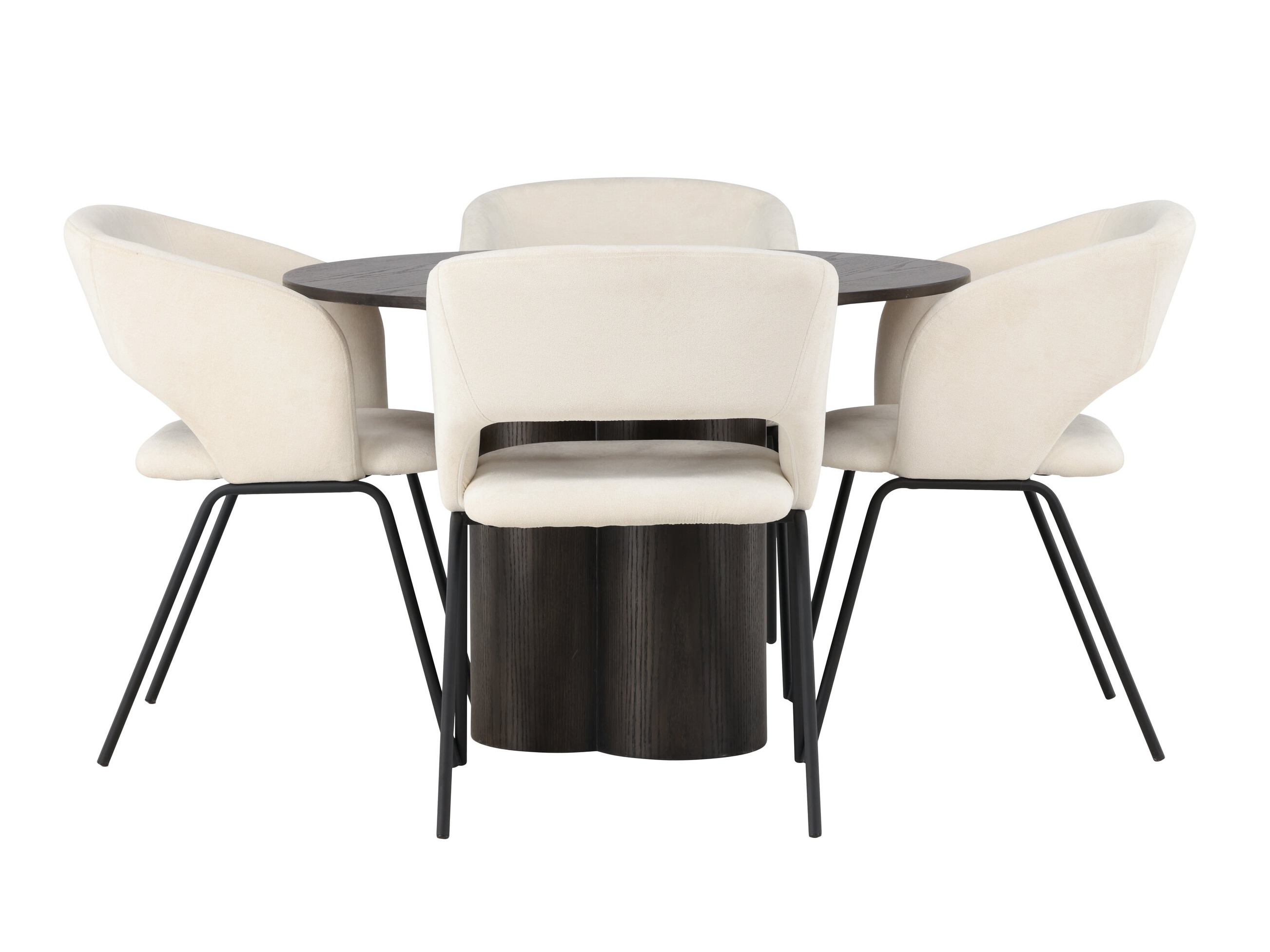 Set de mese Dallas 5132 (Lemn închis la culoare)