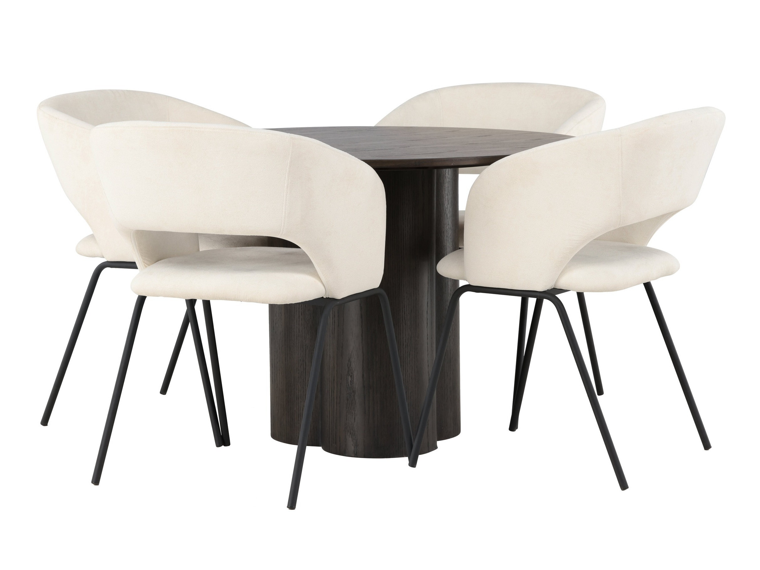 Set de mese Dallas 5132 (Lemn închis la culoare)