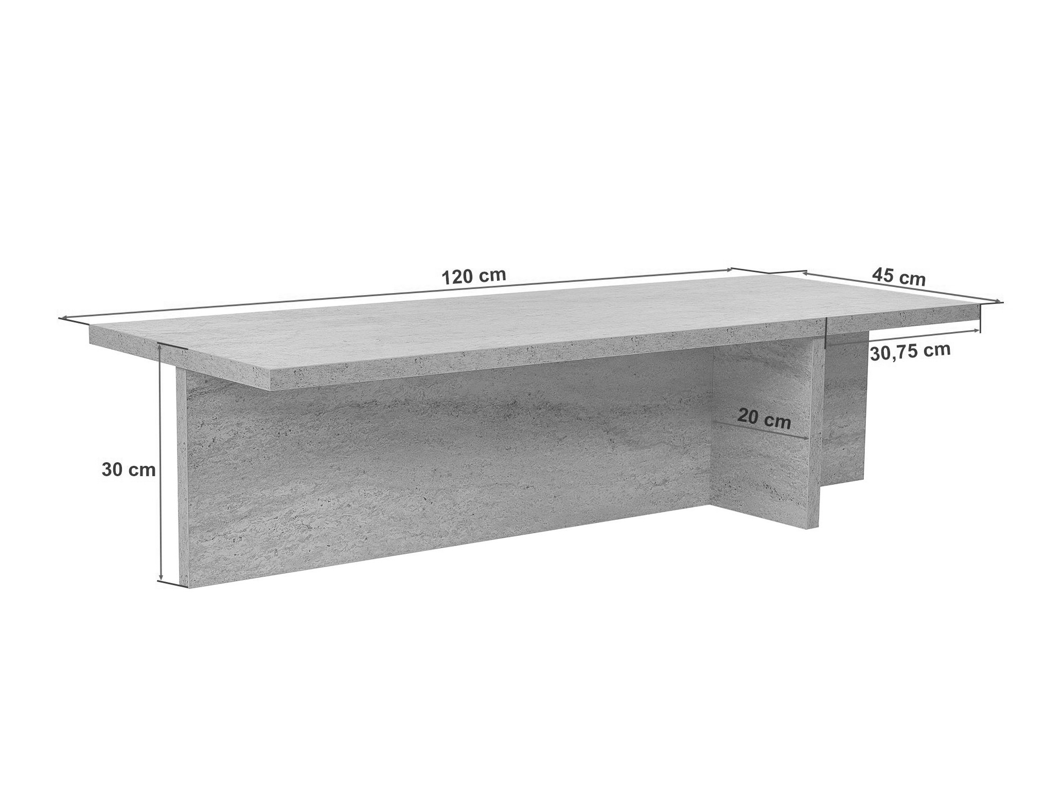 Măsuță de cafea Novato 136 (Nuc)