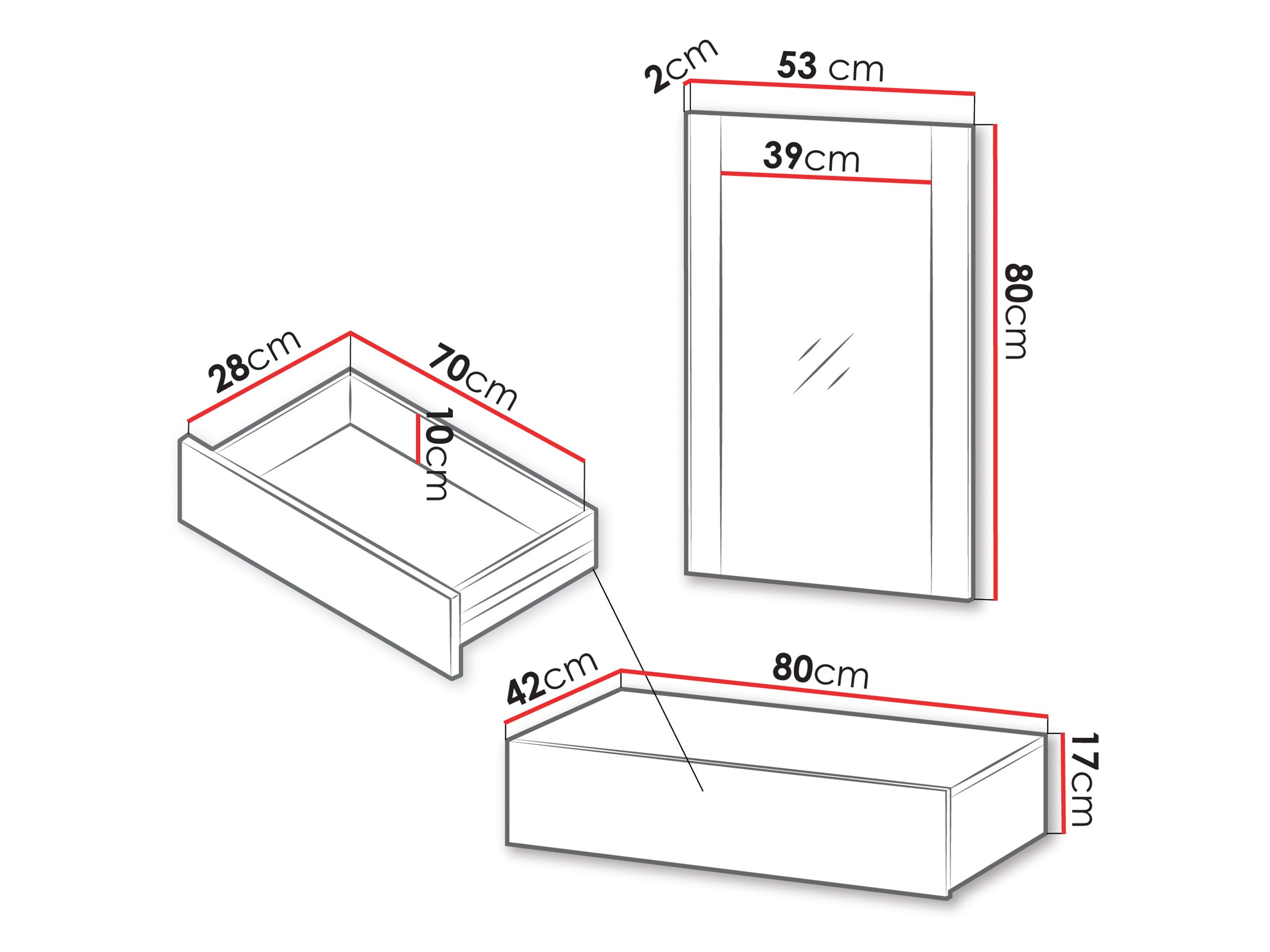 Măsuță de machiaj Evavese 109 (Bej)