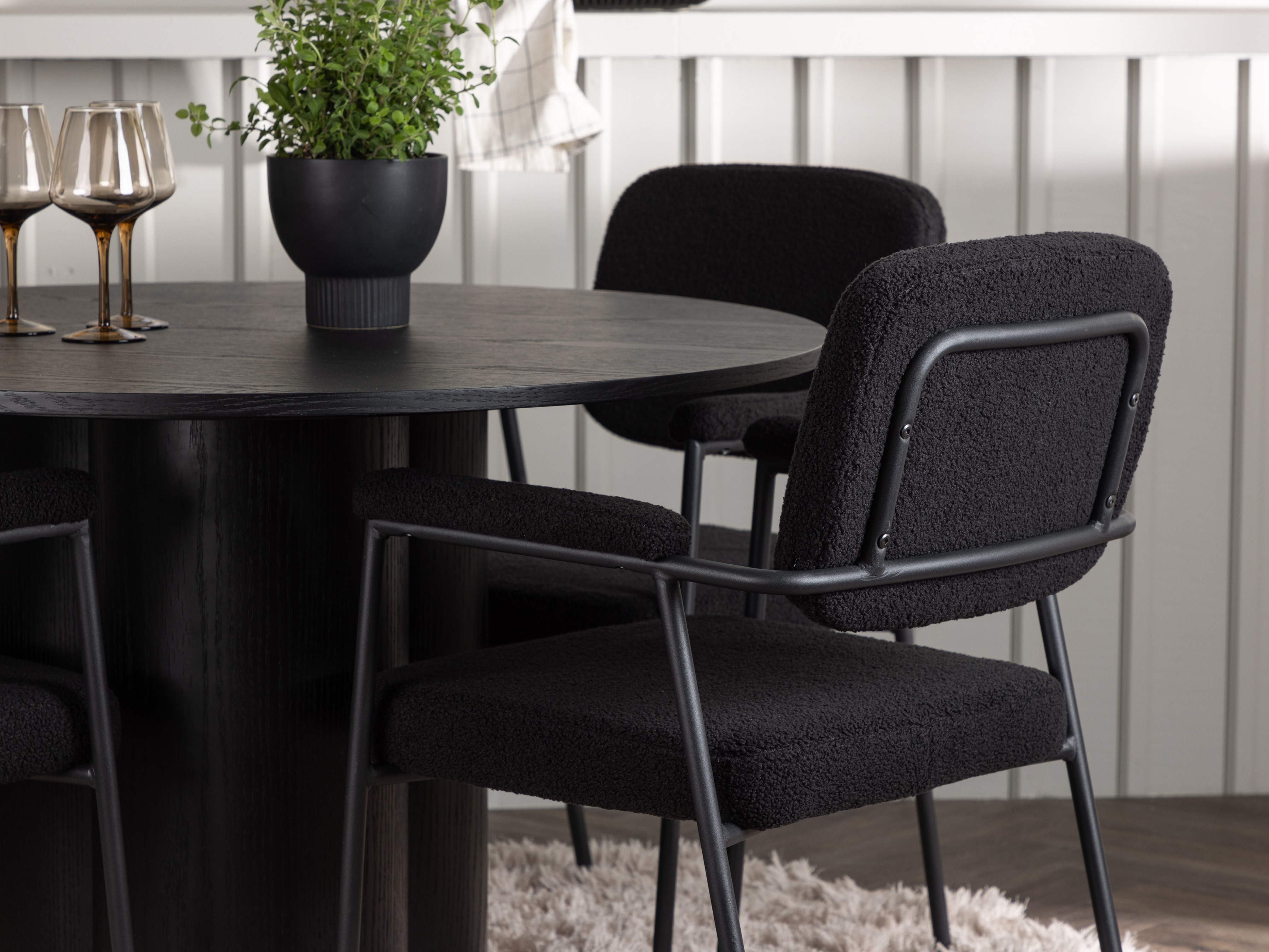 Set de mese Dallas 4358 (Negru)