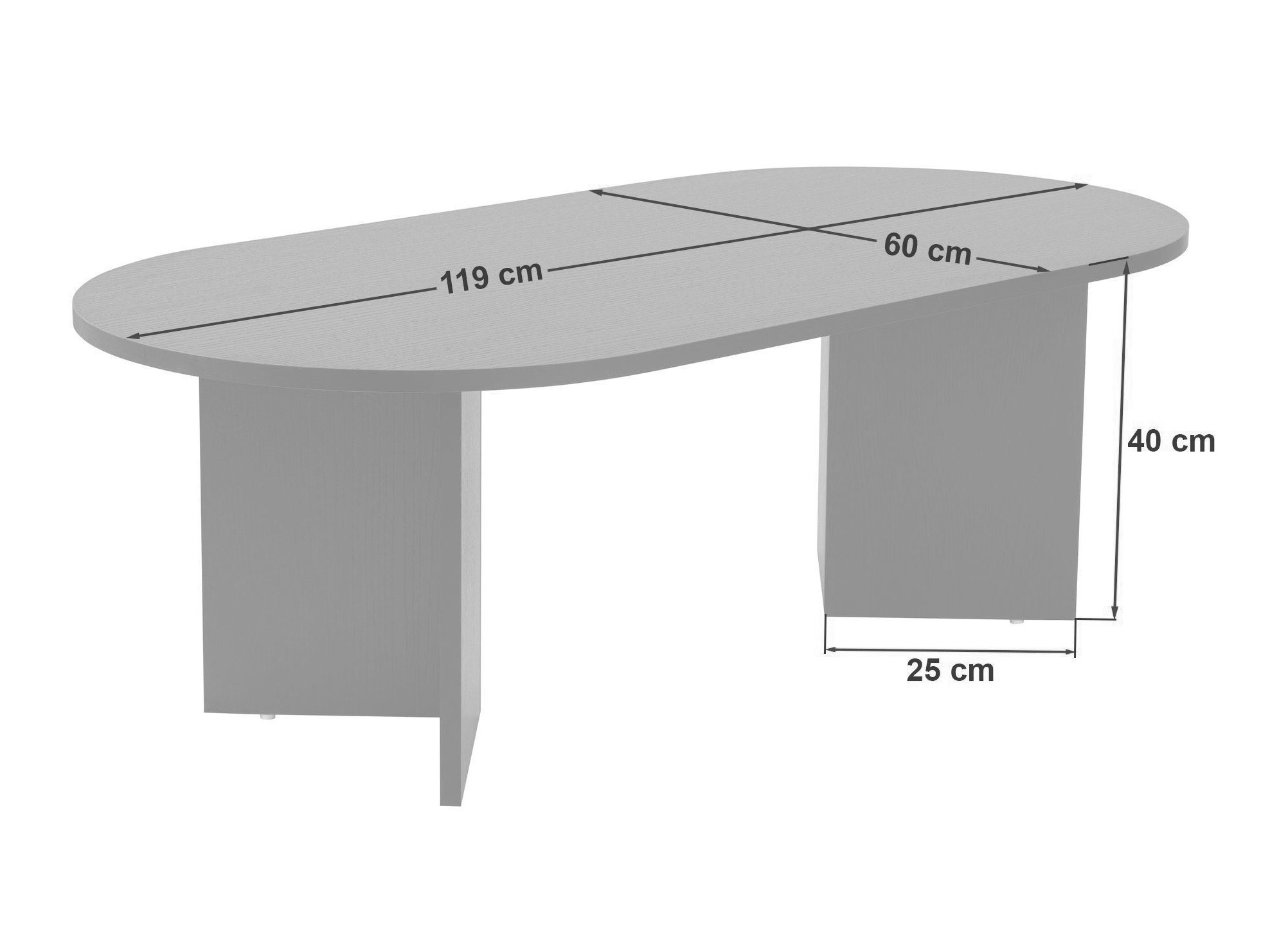 Măsuță de cafea Novato 111 (Nuc + Alb)