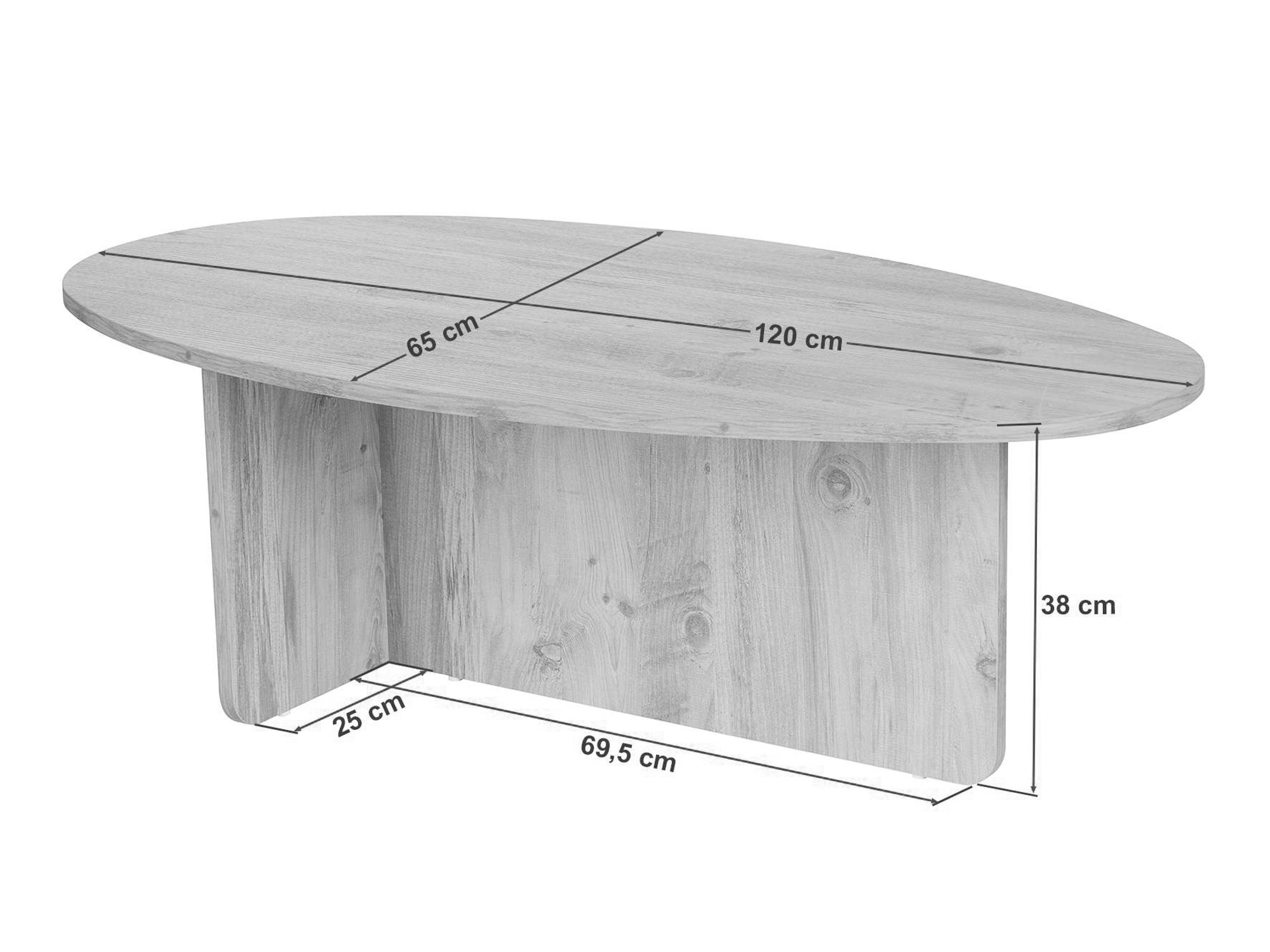Măsuță de cafea Novato 139 (Nuc)