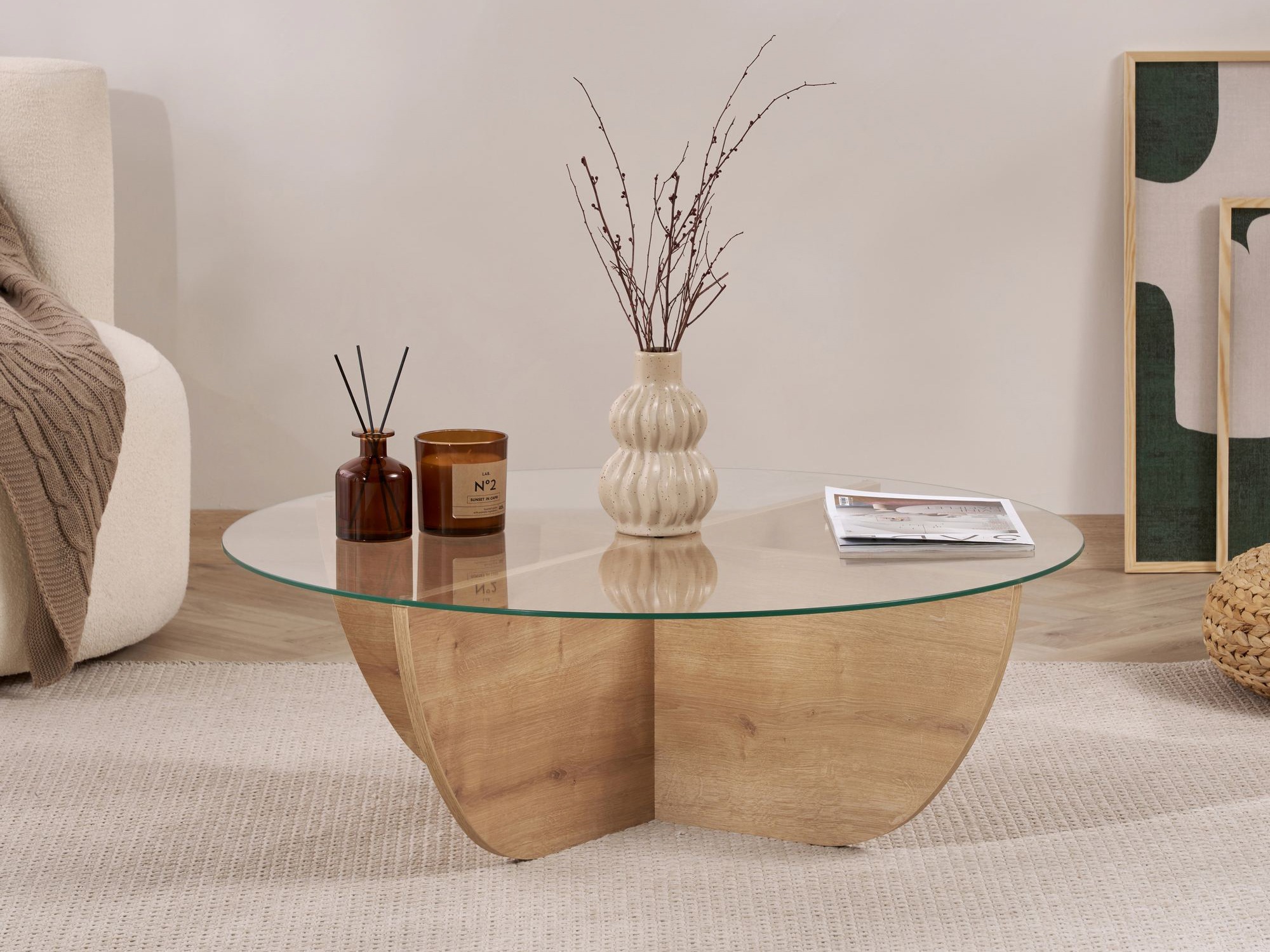 Măsuță de cafea Novato 140 (Stejar)