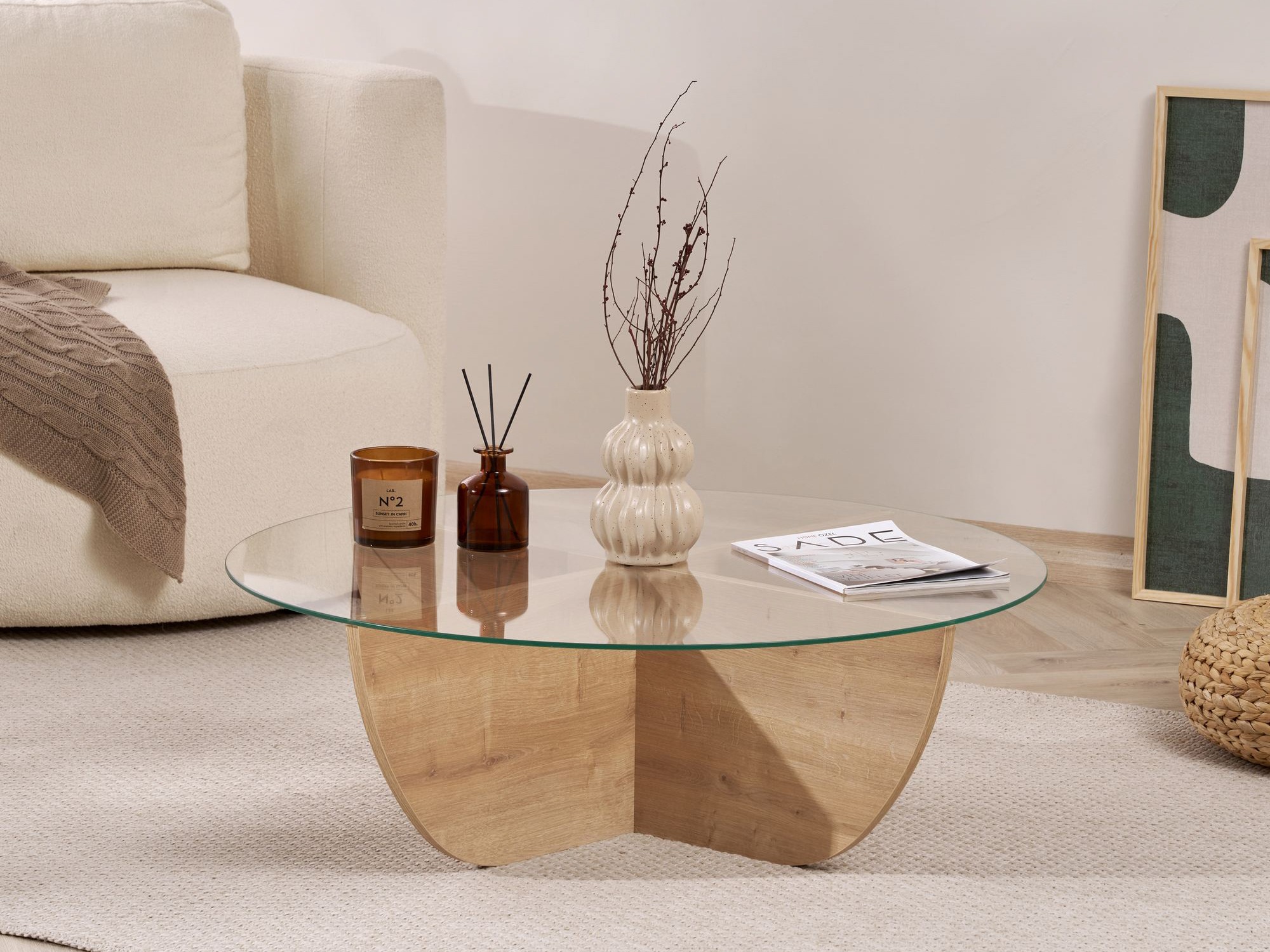 Măsuță de cafea Novato 140 (Stejar)