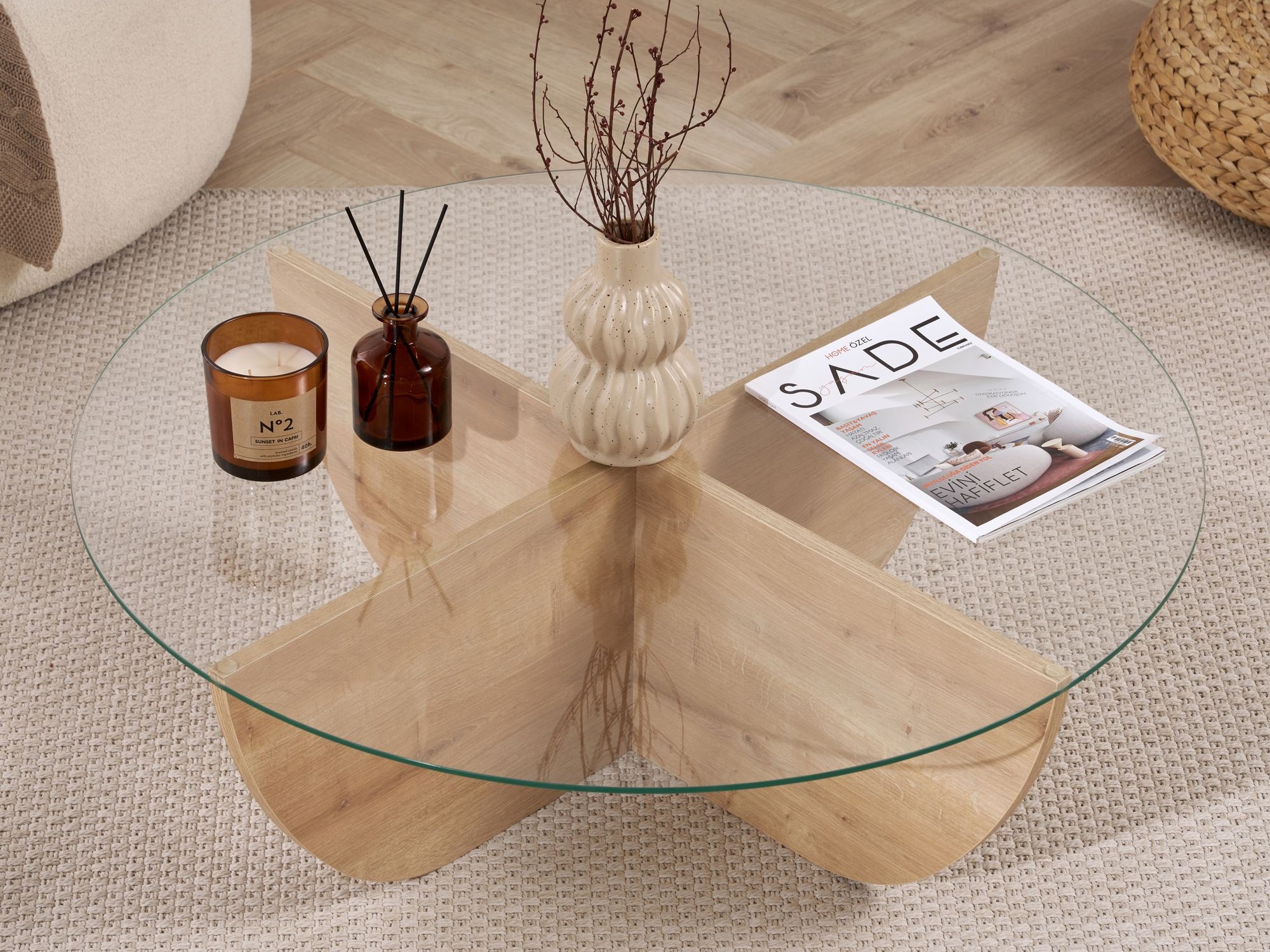 Măsuță de cafea Novato 140 (Stejar)