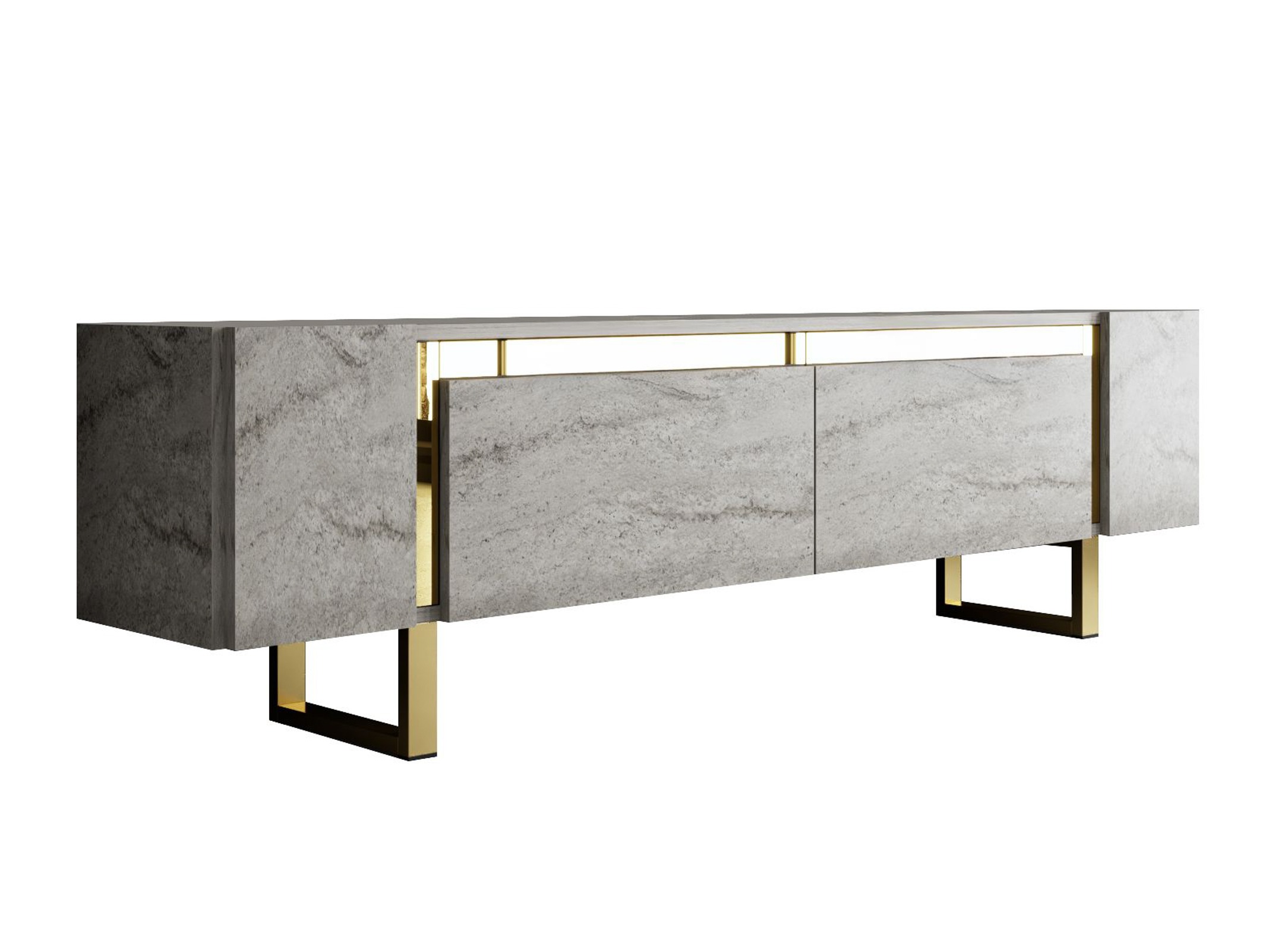 Comodă TV Kailua 2670 (Travertin ușor)