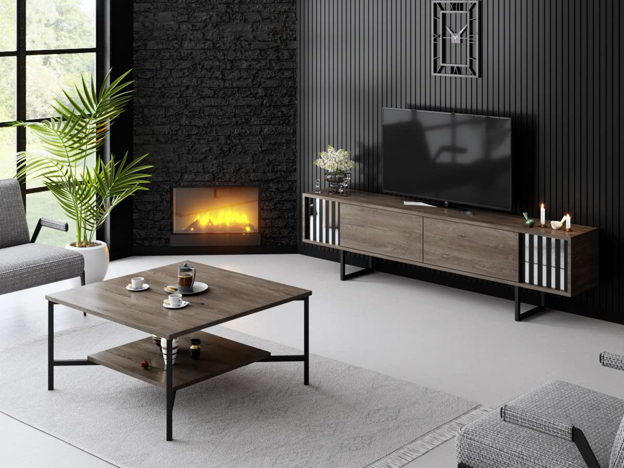 Comodă TV Kailua 2671 (Nuc)