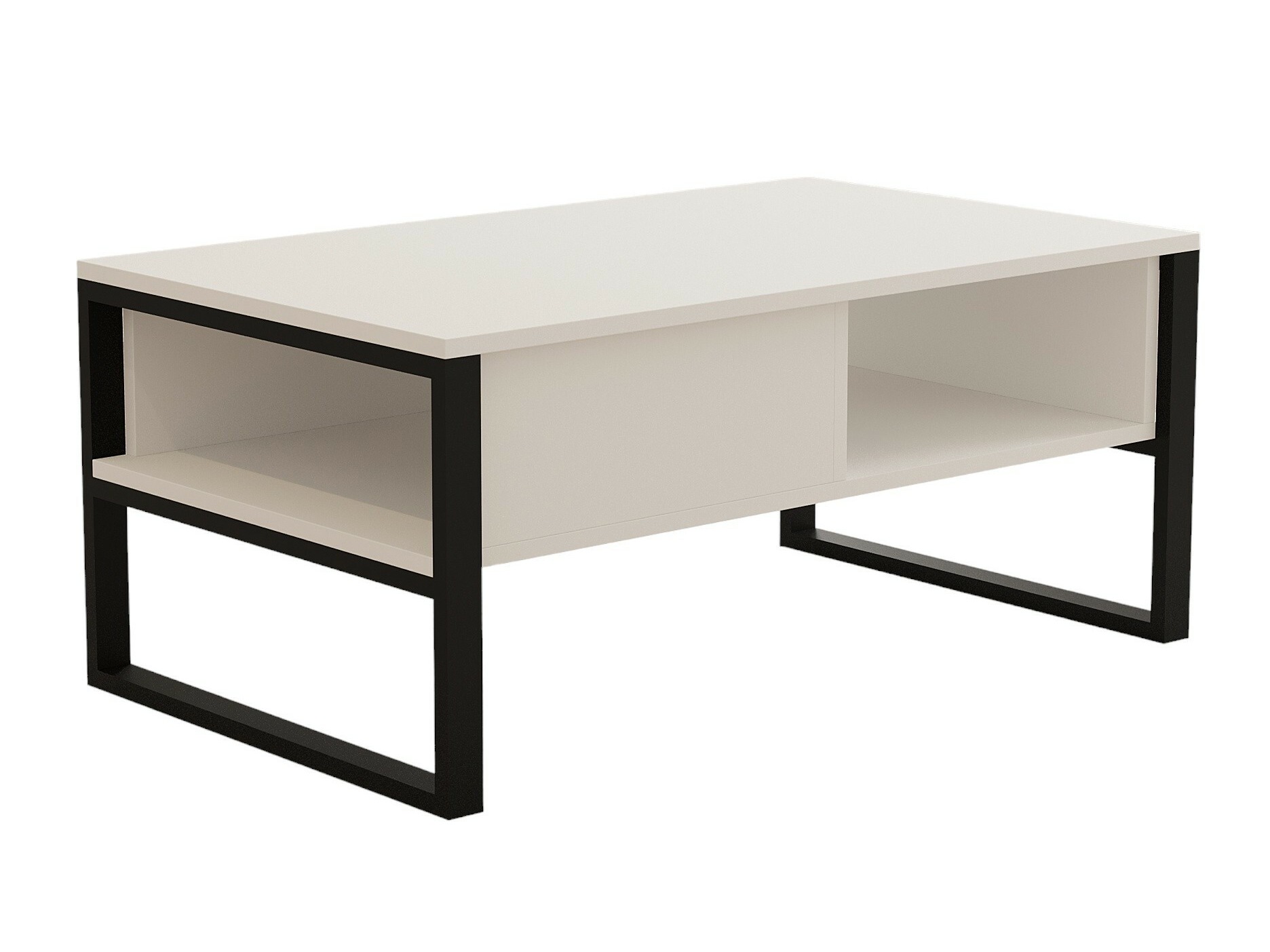 Măsuță de cafea Kailua 2687 (Alb + Negru)