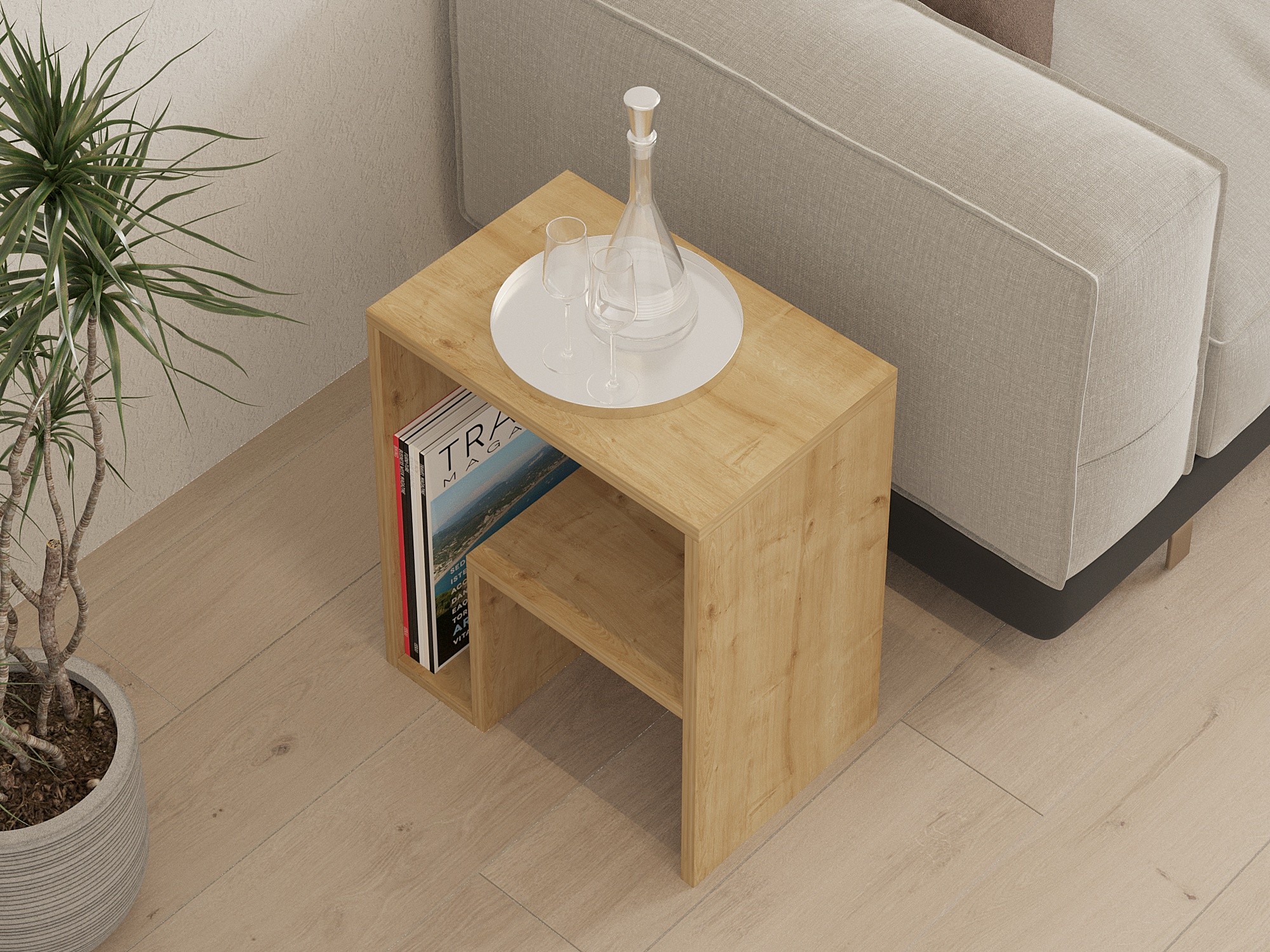 Măsuță laterală Kailua 2688 (Stejar)