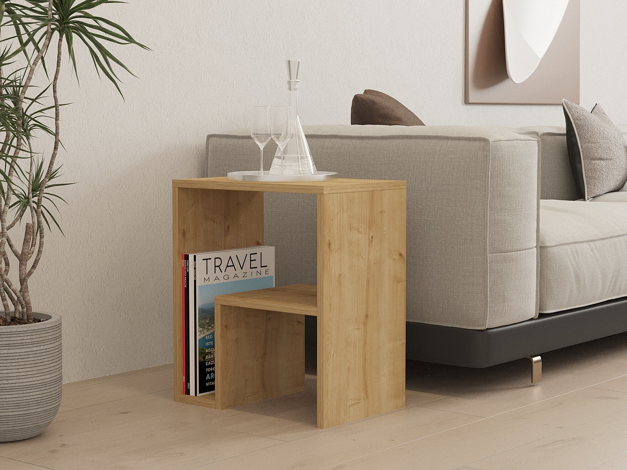 Măsuță laterală Kailua 2688 (Stejar)