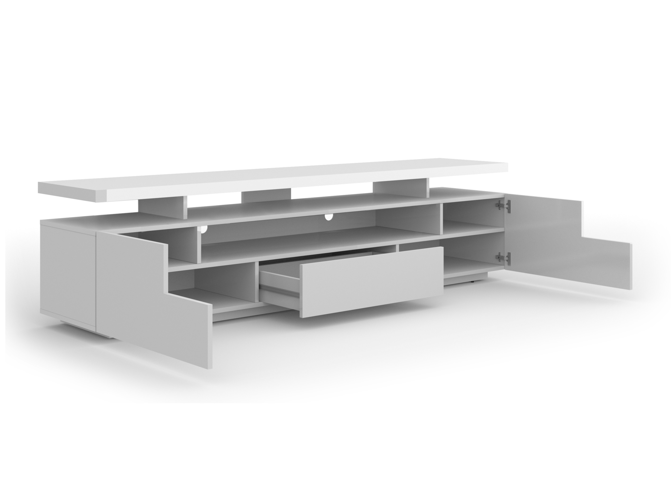 Comodă TV Buffalo 175 (Alb lucios)