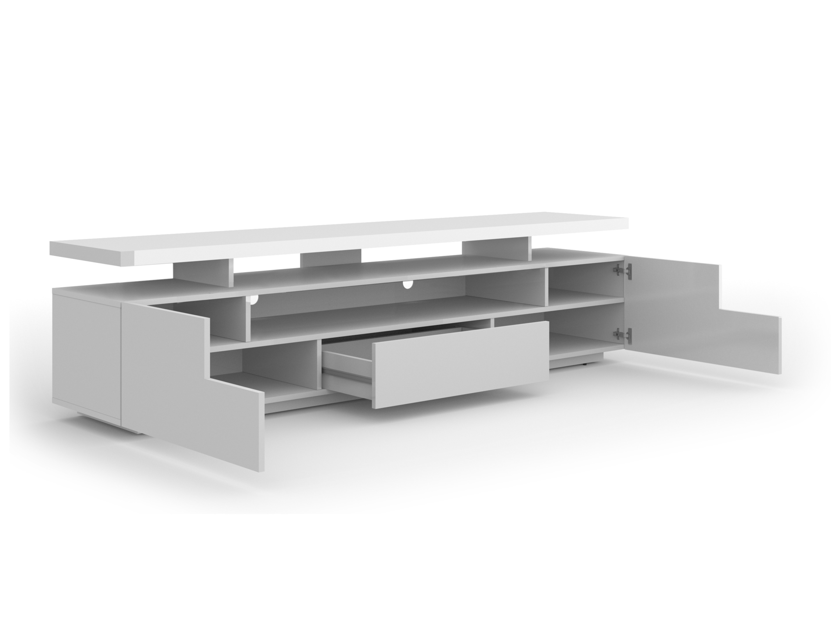 Comodă TV Buffalo 175 (Alb lucios)