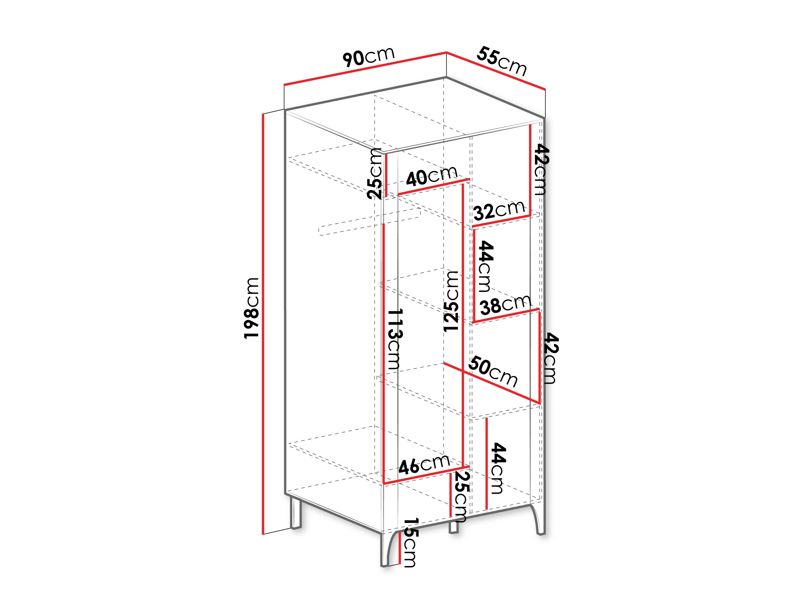Dulap Mavtoru 106 (Negru)