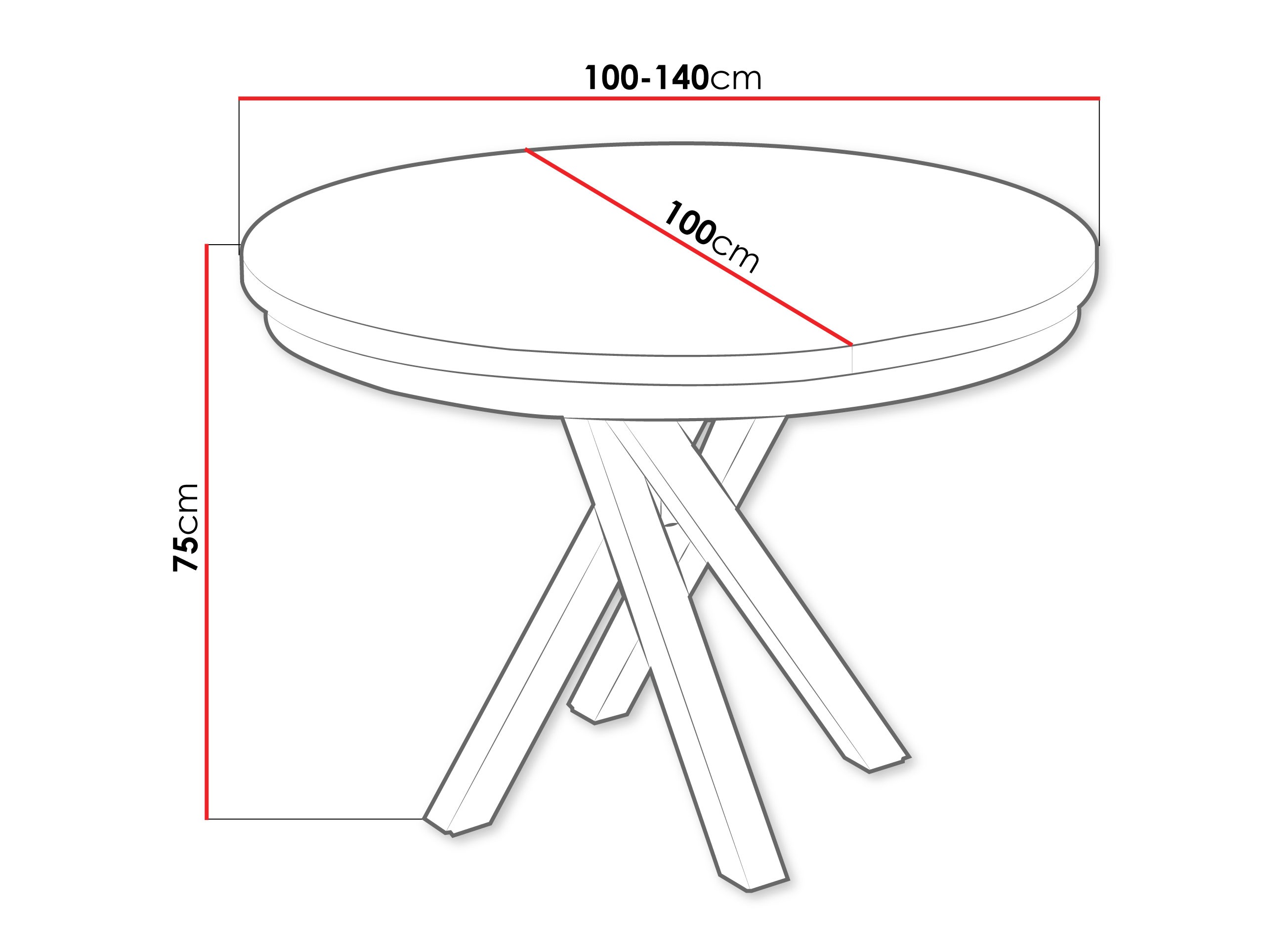 Masă Mavtoru 111 (Negru)