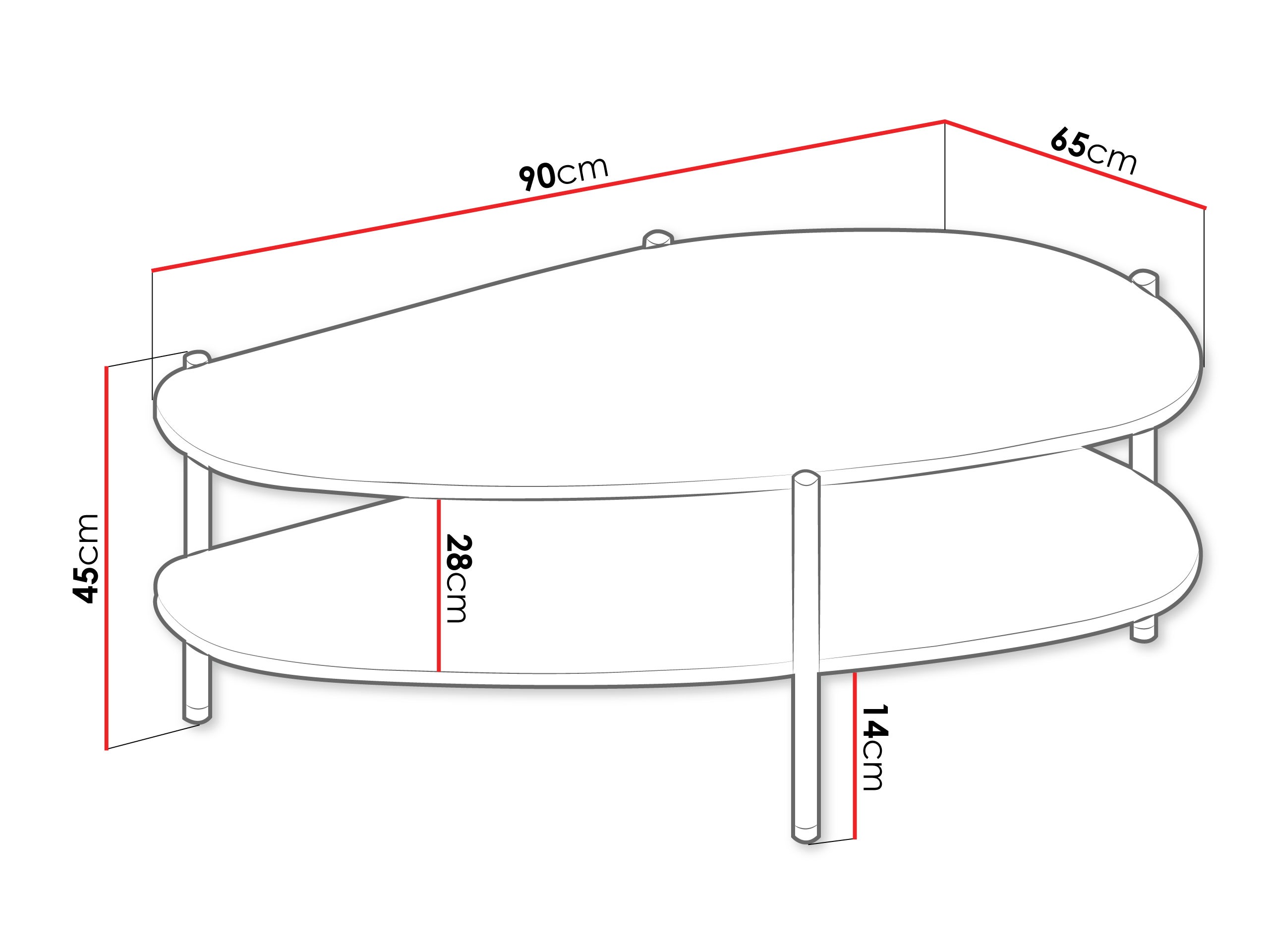 Măsuță de cafea Mavtoru 109 (Negru)