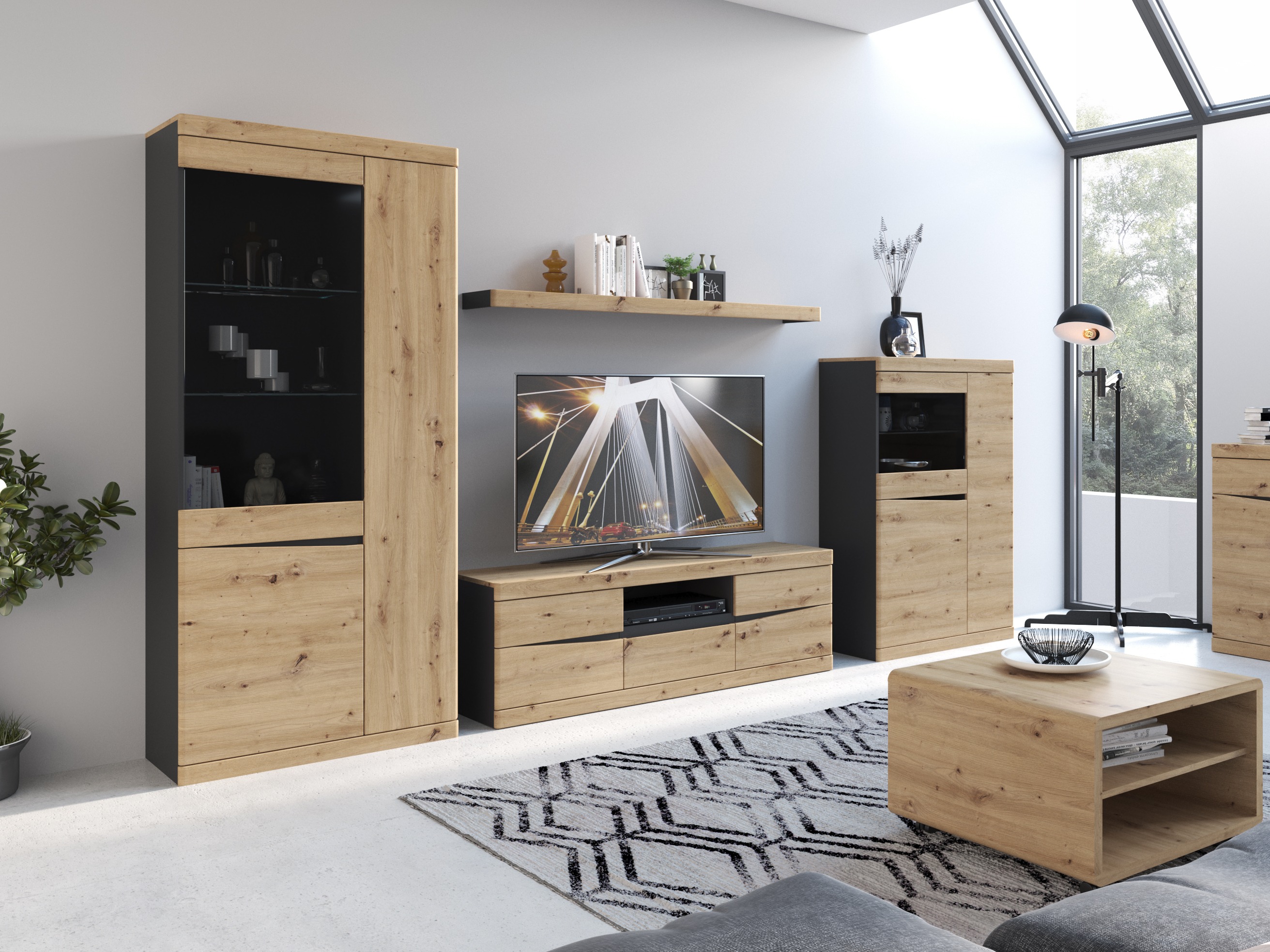 Raft Venlori 128 (Antracit + Stejar artizan)