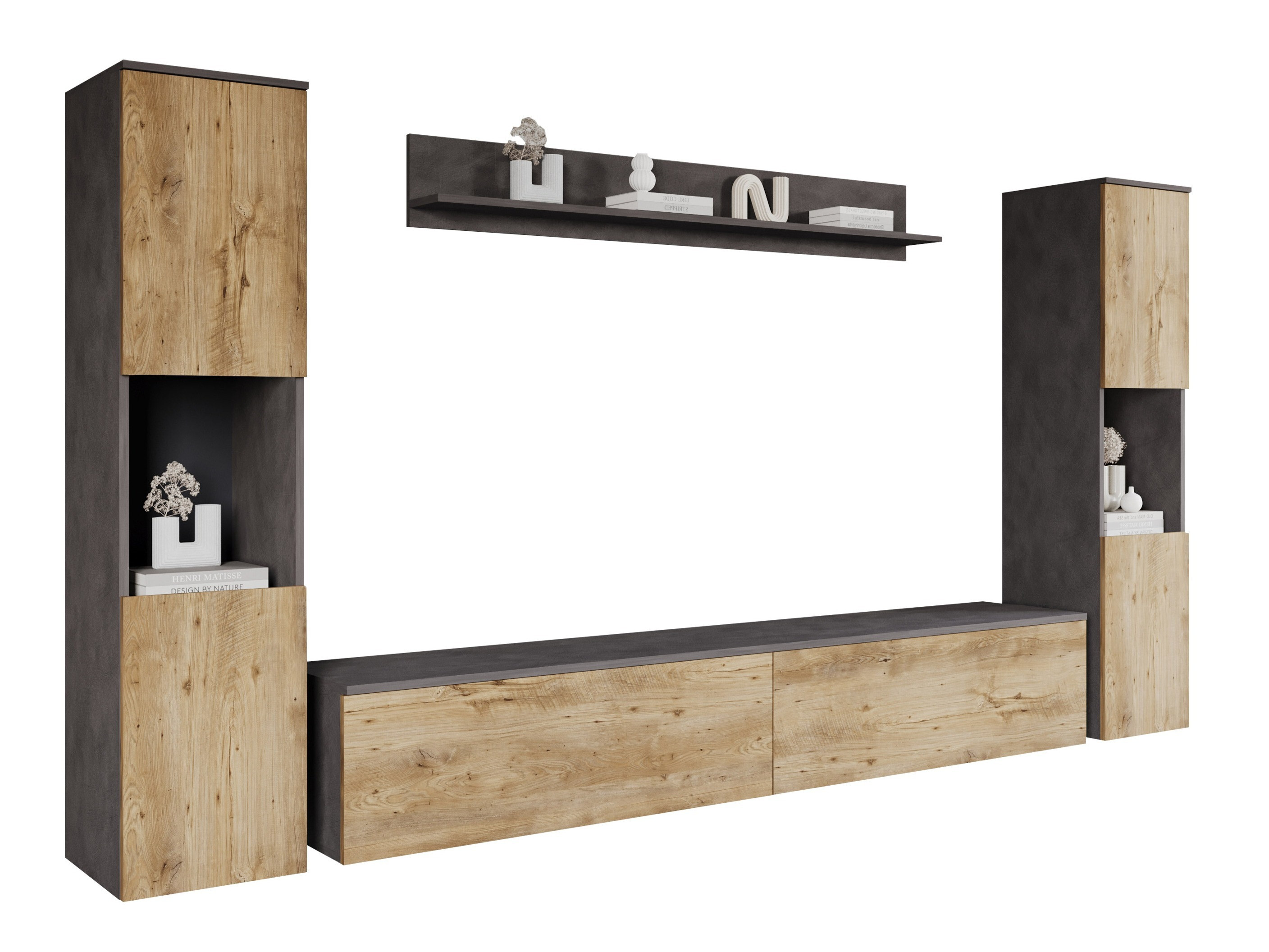 Set camera de zi Sarasota 131 (Matera gri + Castan)