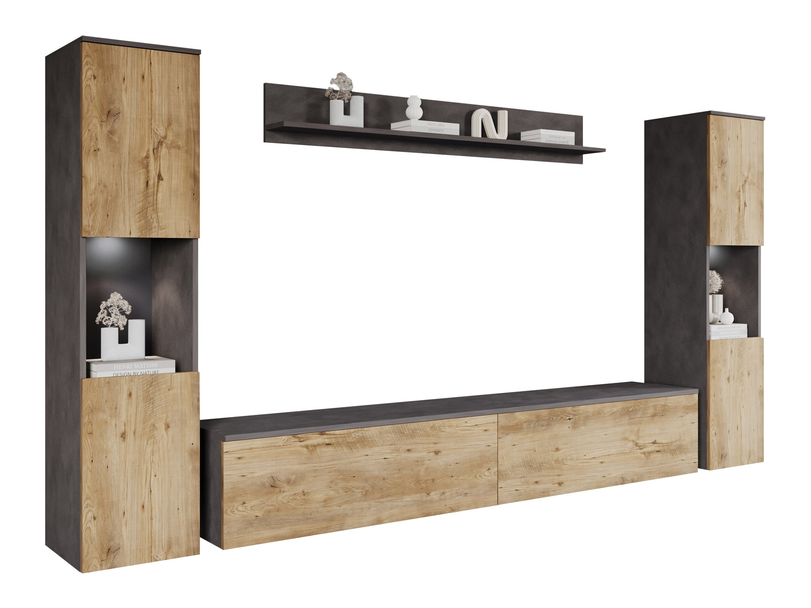 Set camera de zi Sarasota 131 (Matera gri + Castan)