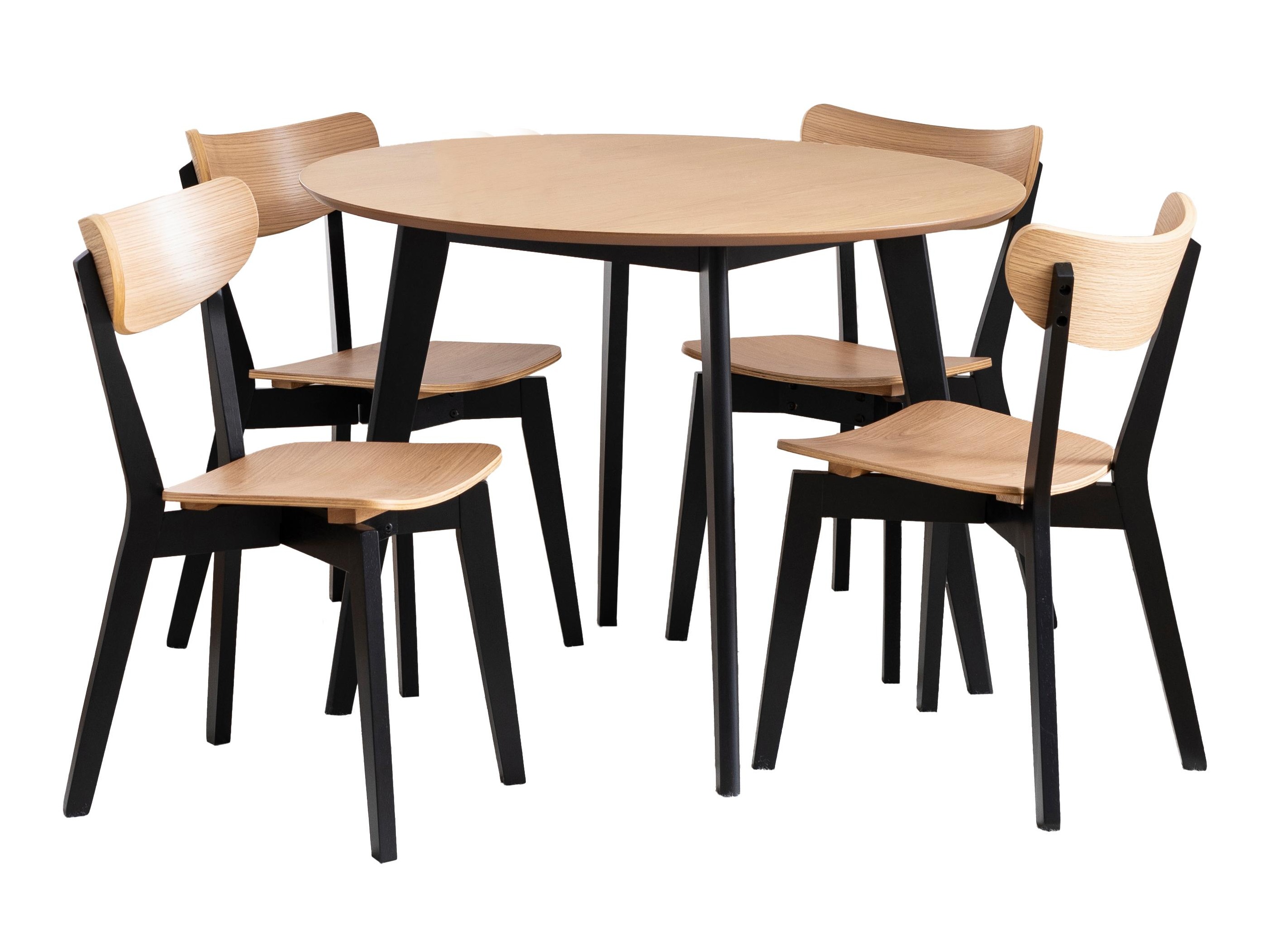 Set de dining Norsica 992 (Stejar + Negru)