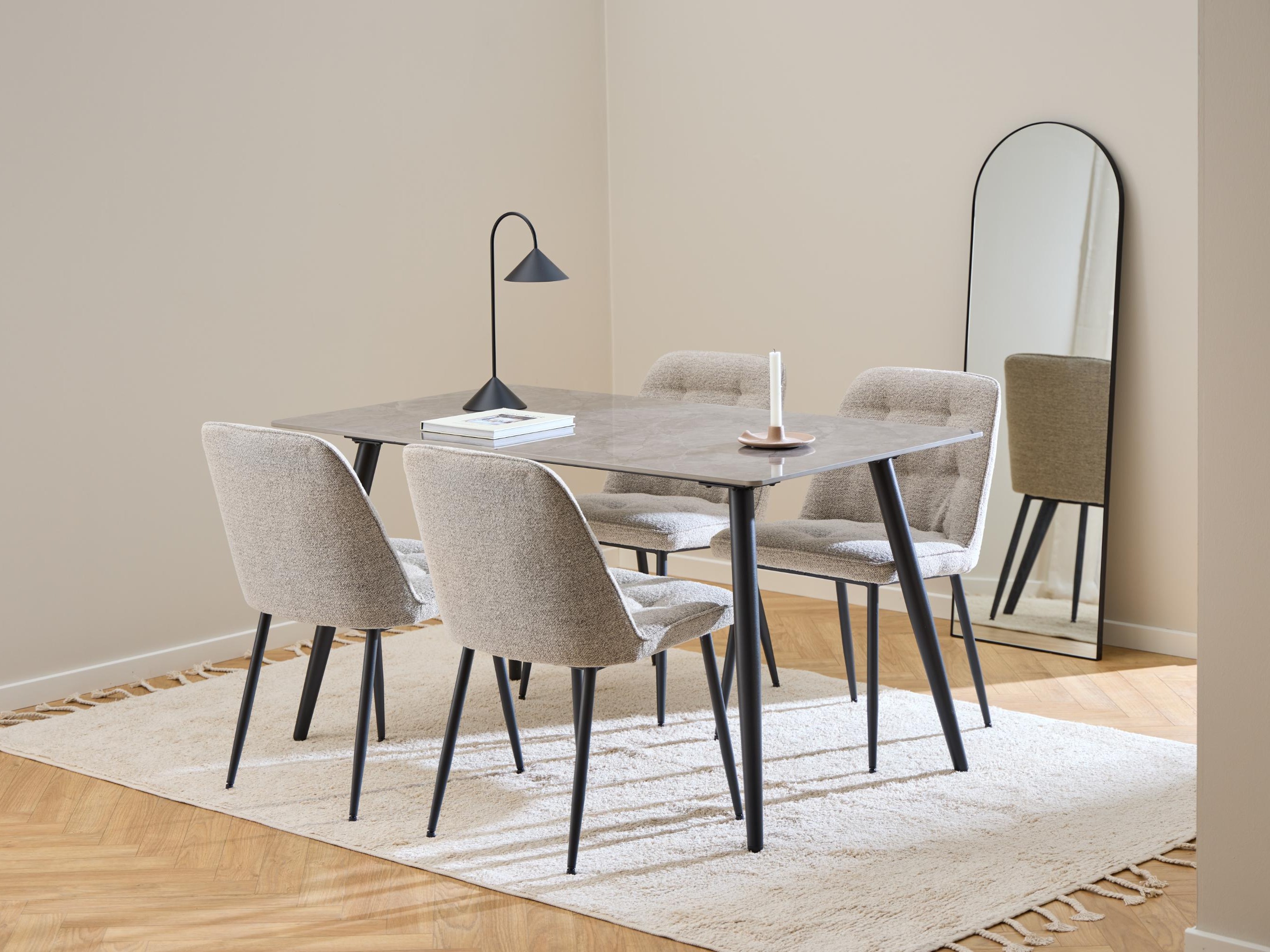 Set de mese Norsica 1012 (Bej + Negru)