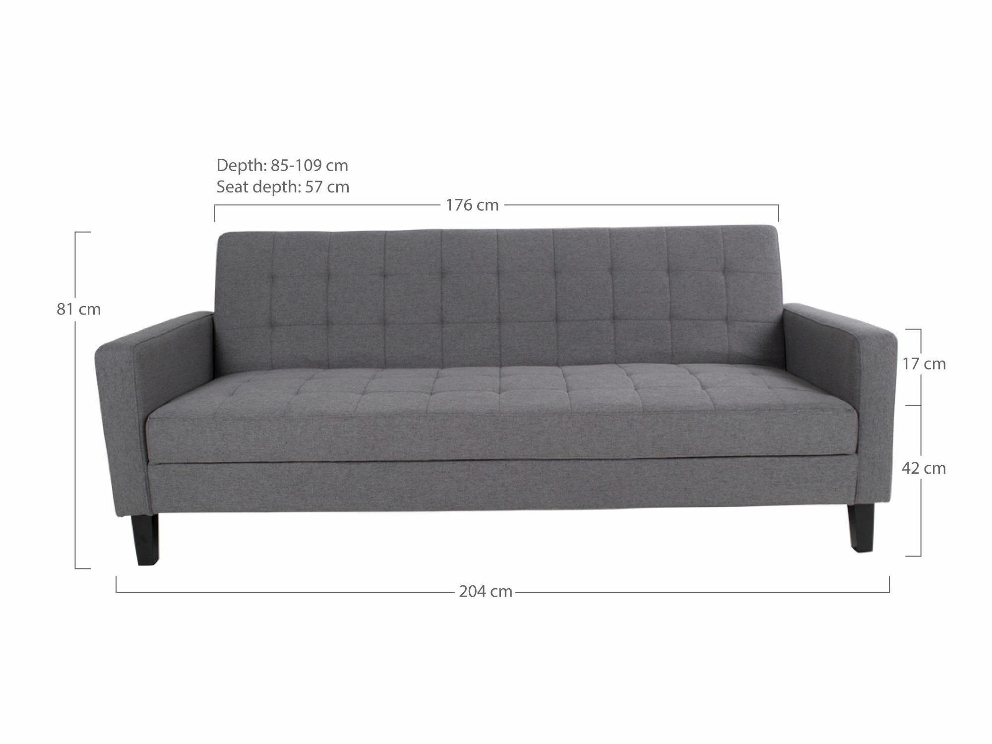 Canapea extensibilă Brea 204 (Maro deschis)