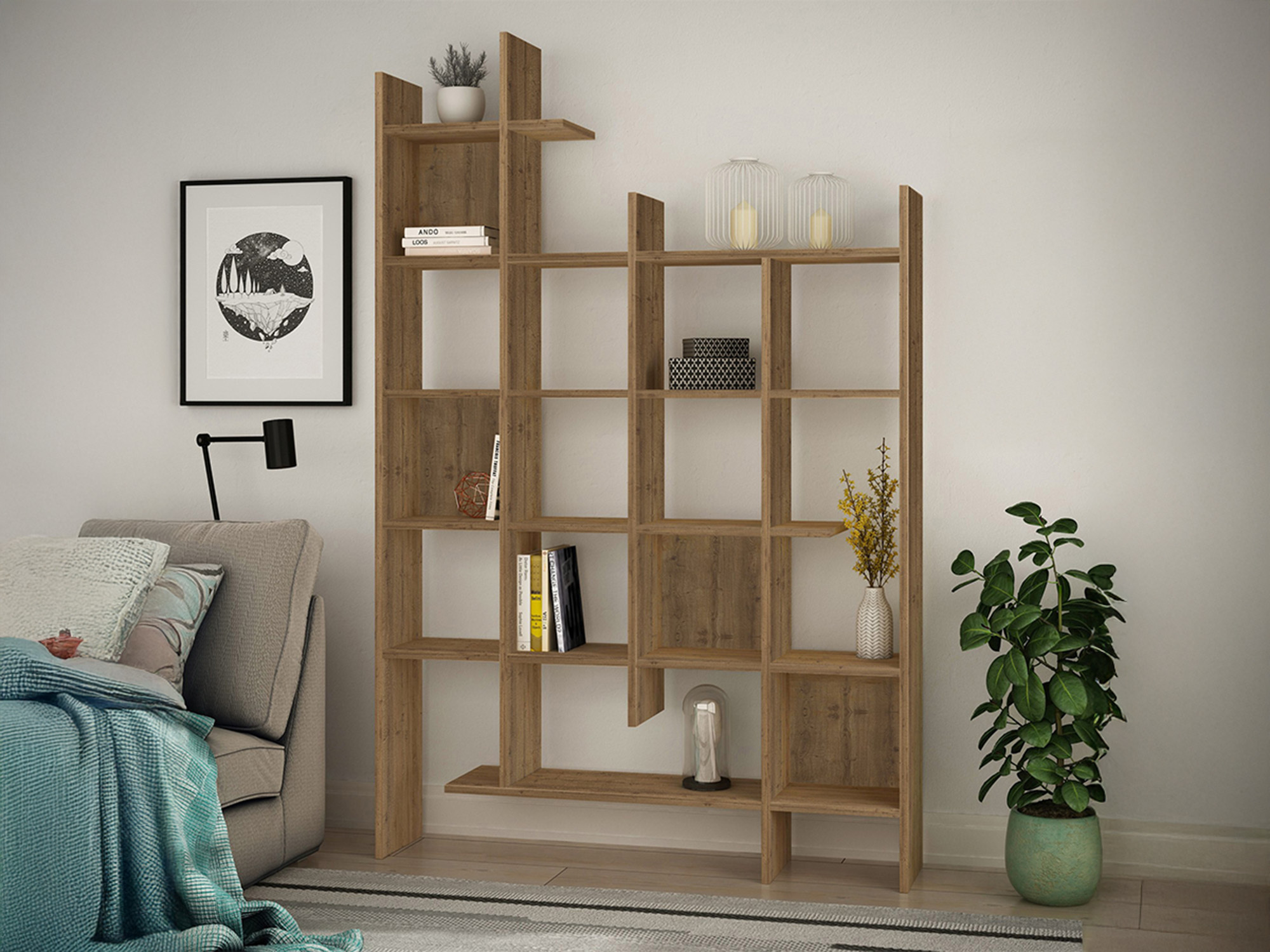 Raft Kailua 2710 (Lemn închis la culoare)