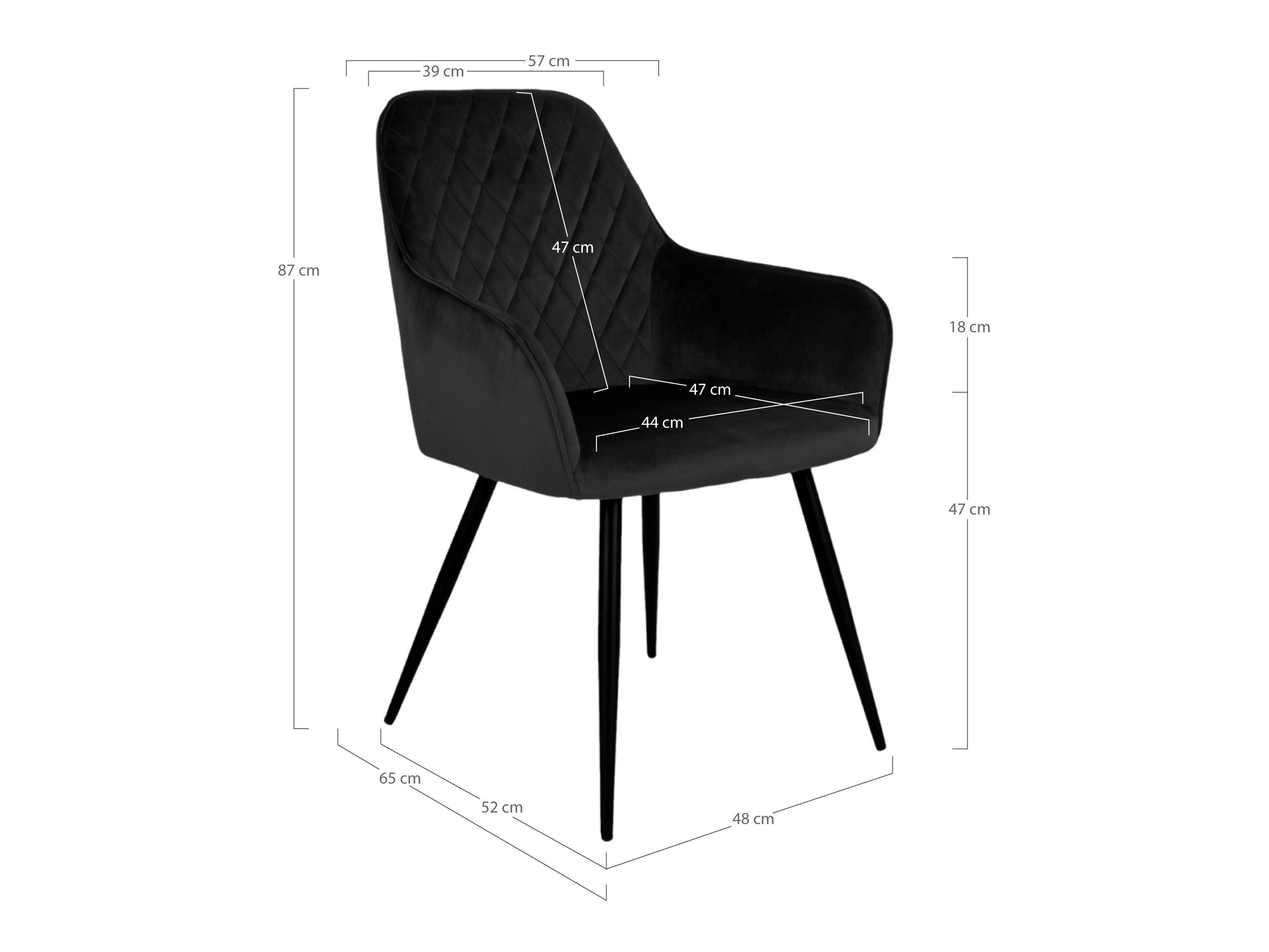 Scaun Brea 213 (Negru)
